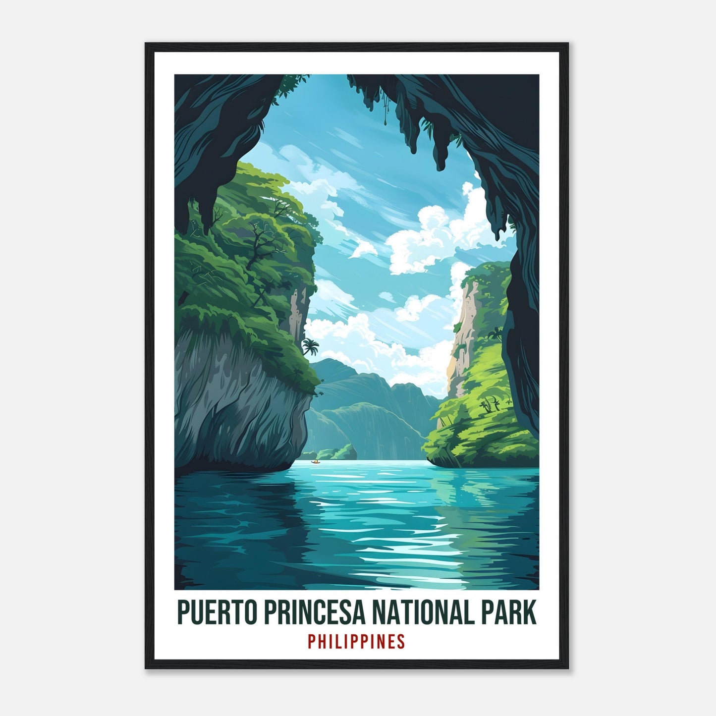 Puerto Princesa National Park Philippines Travel Print Wall Art Wall Hanging Décor Puerto Princesa Gift Artwork Travel Art Travel Poster