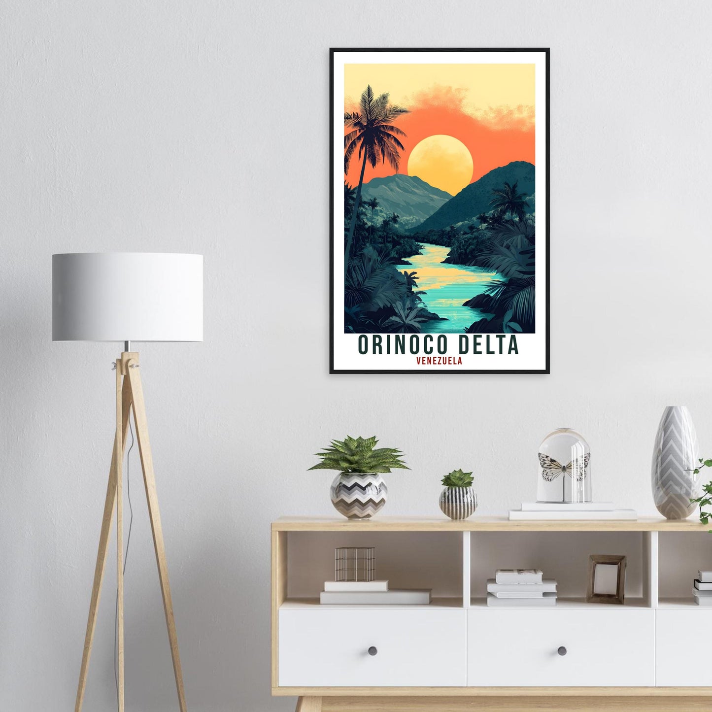 Orinoco Delta Travel Print Venezuela Decor Wall Art Gift Wall Hanging Art Lover Orinoco Delta Venezuelan Artwork Travel Poster Travel Art