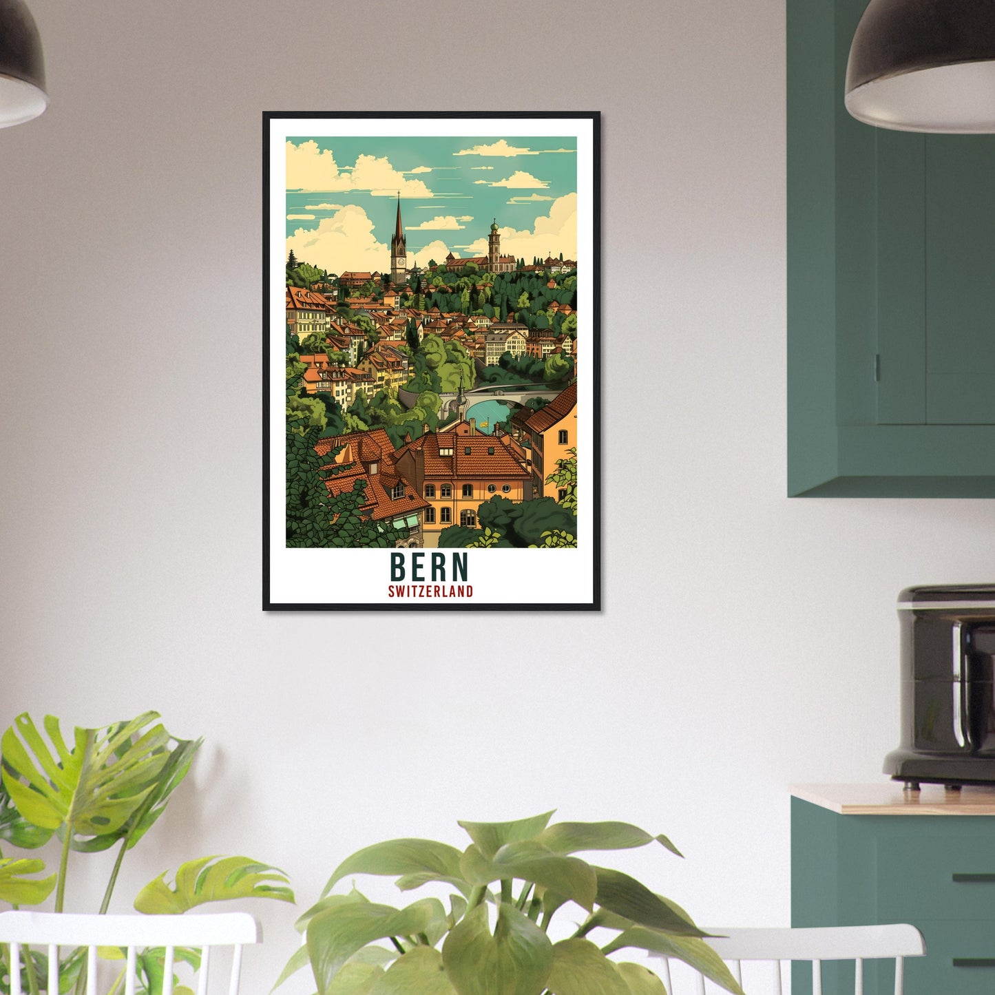 Bern Travel Print Swiss Wall Art Bern Wall Hanging Home Living Décor Bern Gift Art Lovers Gift Switzerland Artwork Gift Swiss Travel Poster