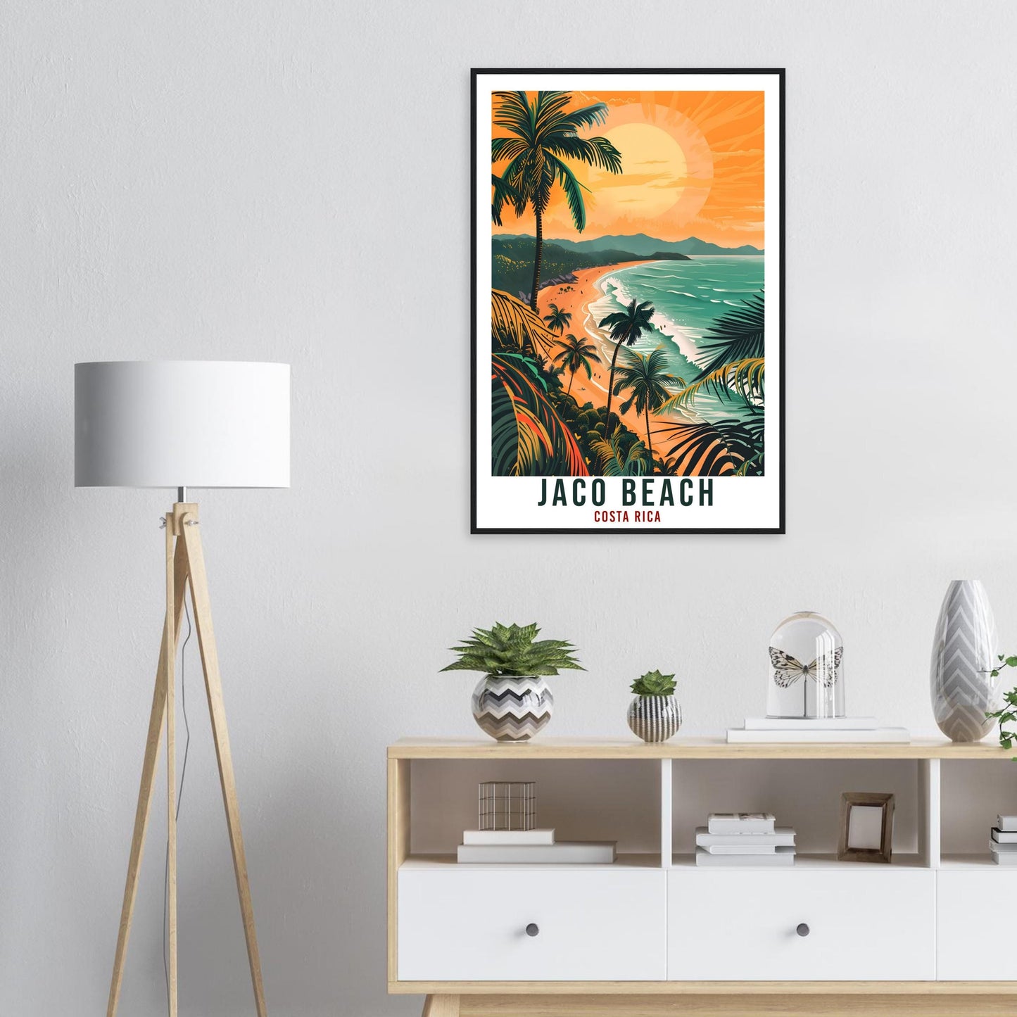Jaco Beach Costa Rica Travel Print Wall Art Wall Hanging Home Décor Jaco Beach Gift Summer Artwork Travel Art Costa Rica City Travel Poster