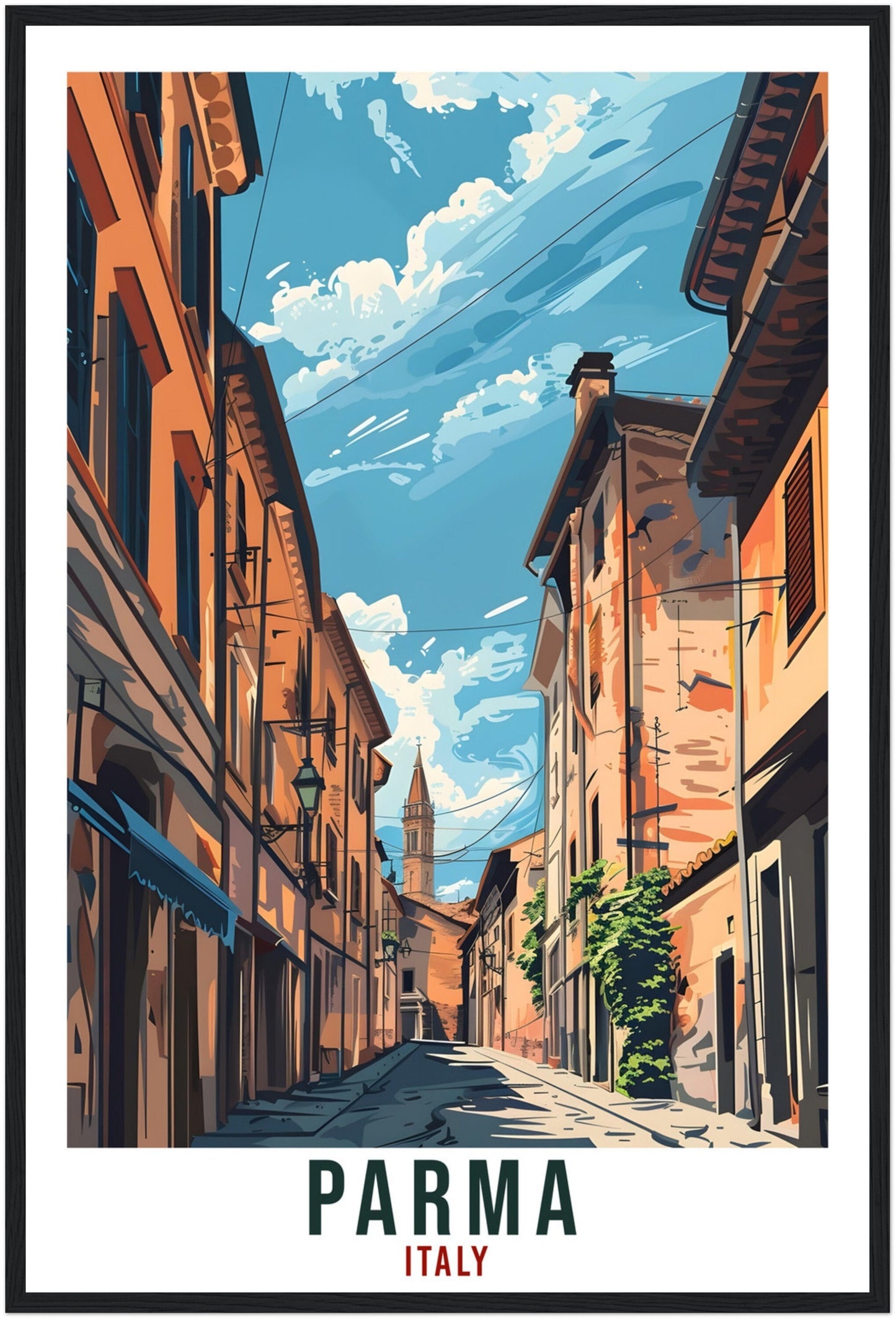 Parma Travel Print Italy Wall Art Parma Wall Hanging Home Living Décor Parma Gift Art Lovers Gift Italy Artwork Gift Italian Travel Poster