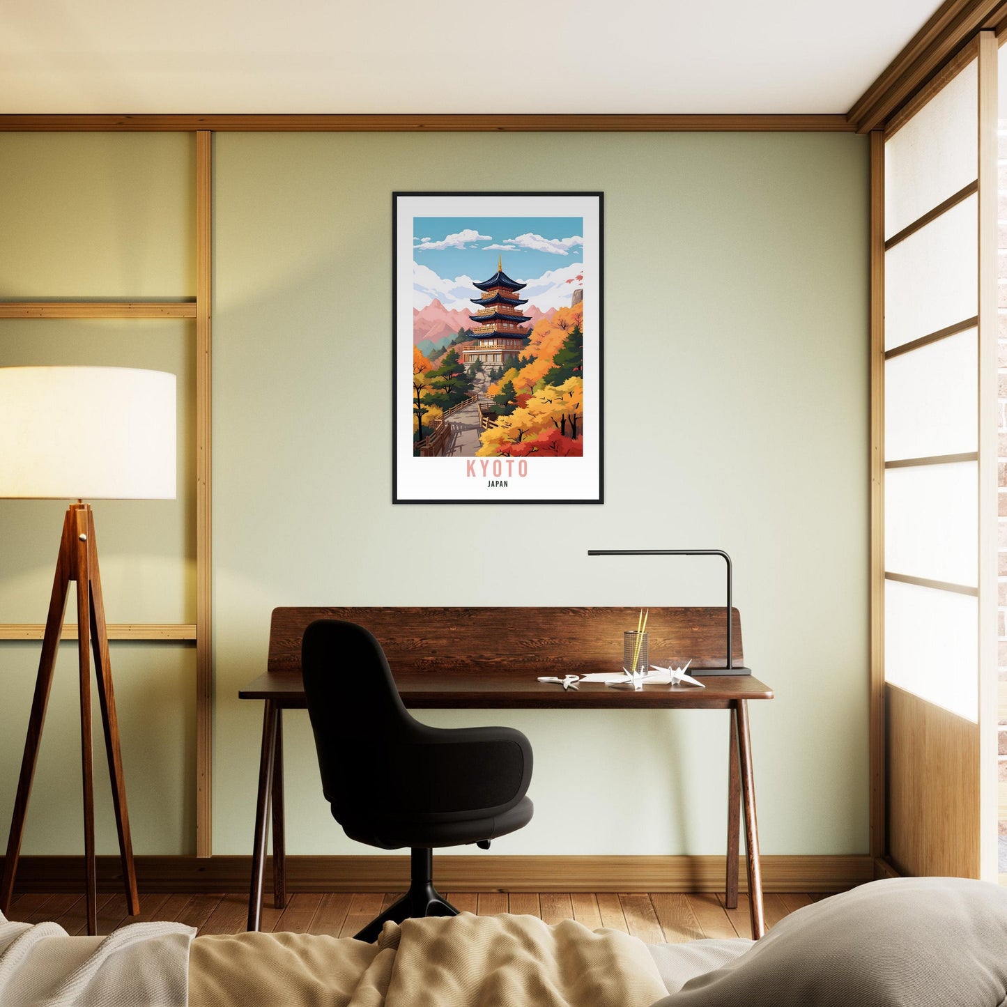 Kyoto Travel Poster Kyoto Wall Hanging Japan Artwork Travel Print Wall Art Kyoto Japan Asia Home Decor Kyoto Gift Travel Art Japan Gift Art