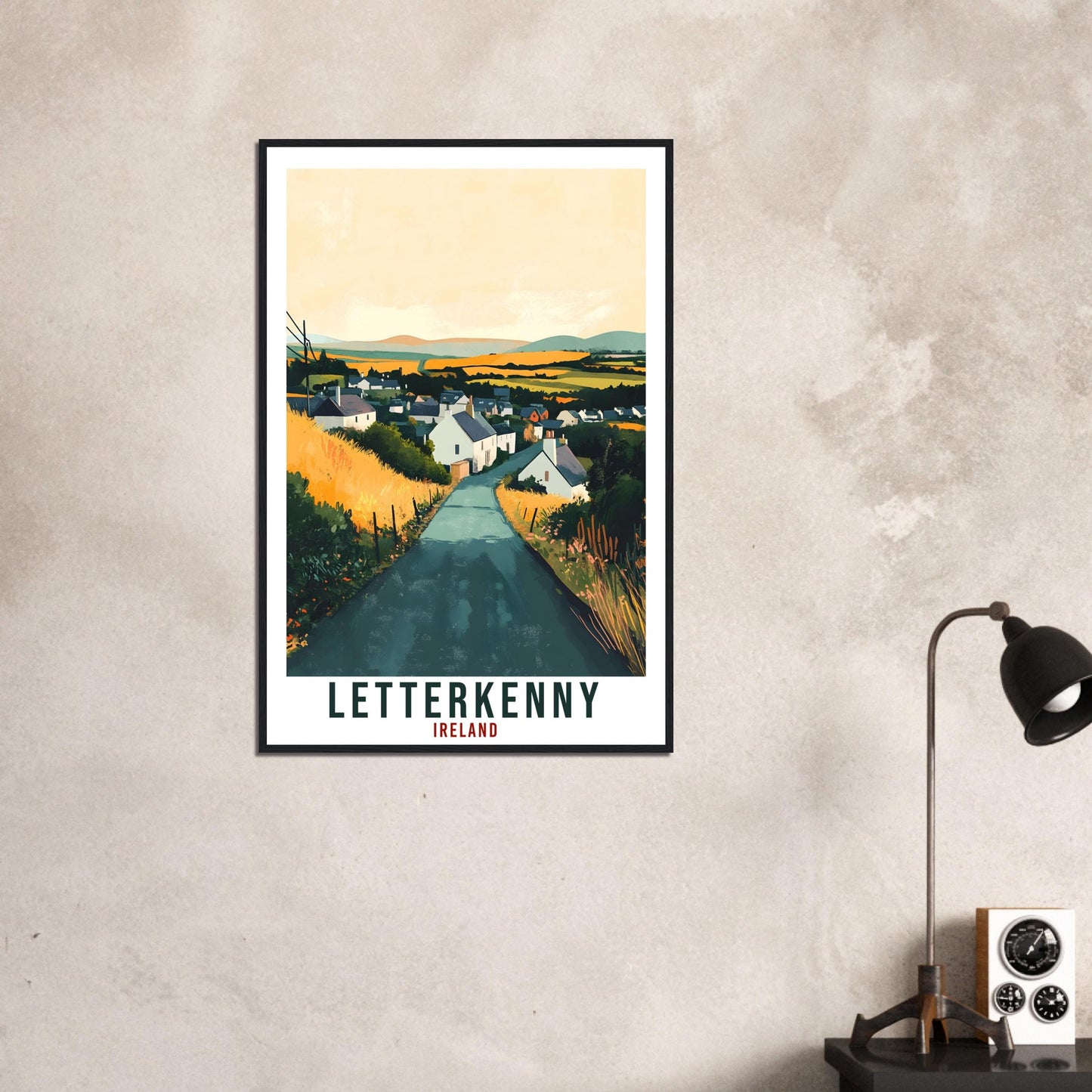 Letterkenny Travel Print Ireland Home Decor Donegal Wall Art Gift Wall Hanging Letterkenny Irish Artwork Travel Poster Ireland Travel Art