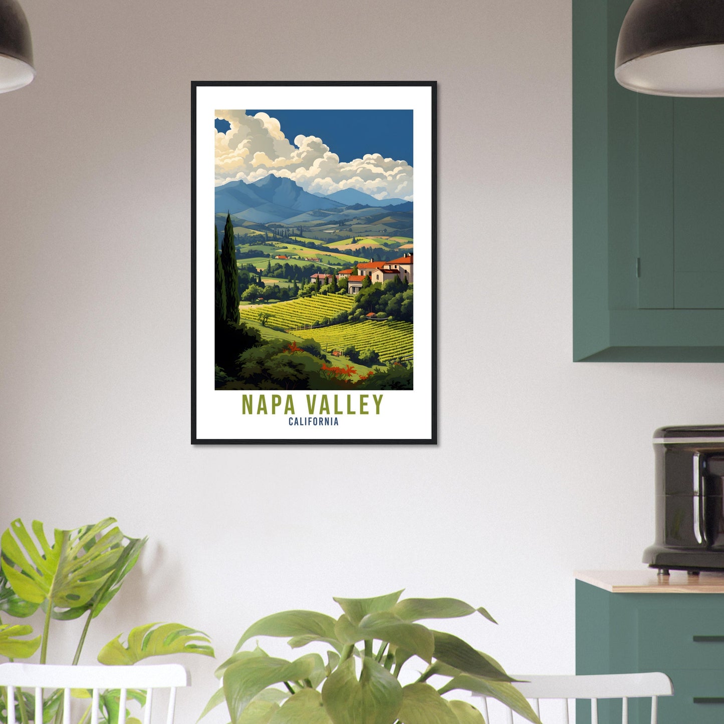 Napa Valley Travel Print Napa Valley Wall Art Wall Hanging Napa Valley Gift Travel Poster California Art Lover Gift Napa Valley Vineyards