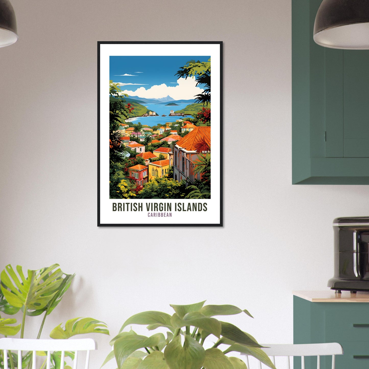 British Virgin Islands Travel Print Wall Art British Virgin Islands Wall Hanging Home Décor Caribbean Gift Travel Poster Caribbean Print