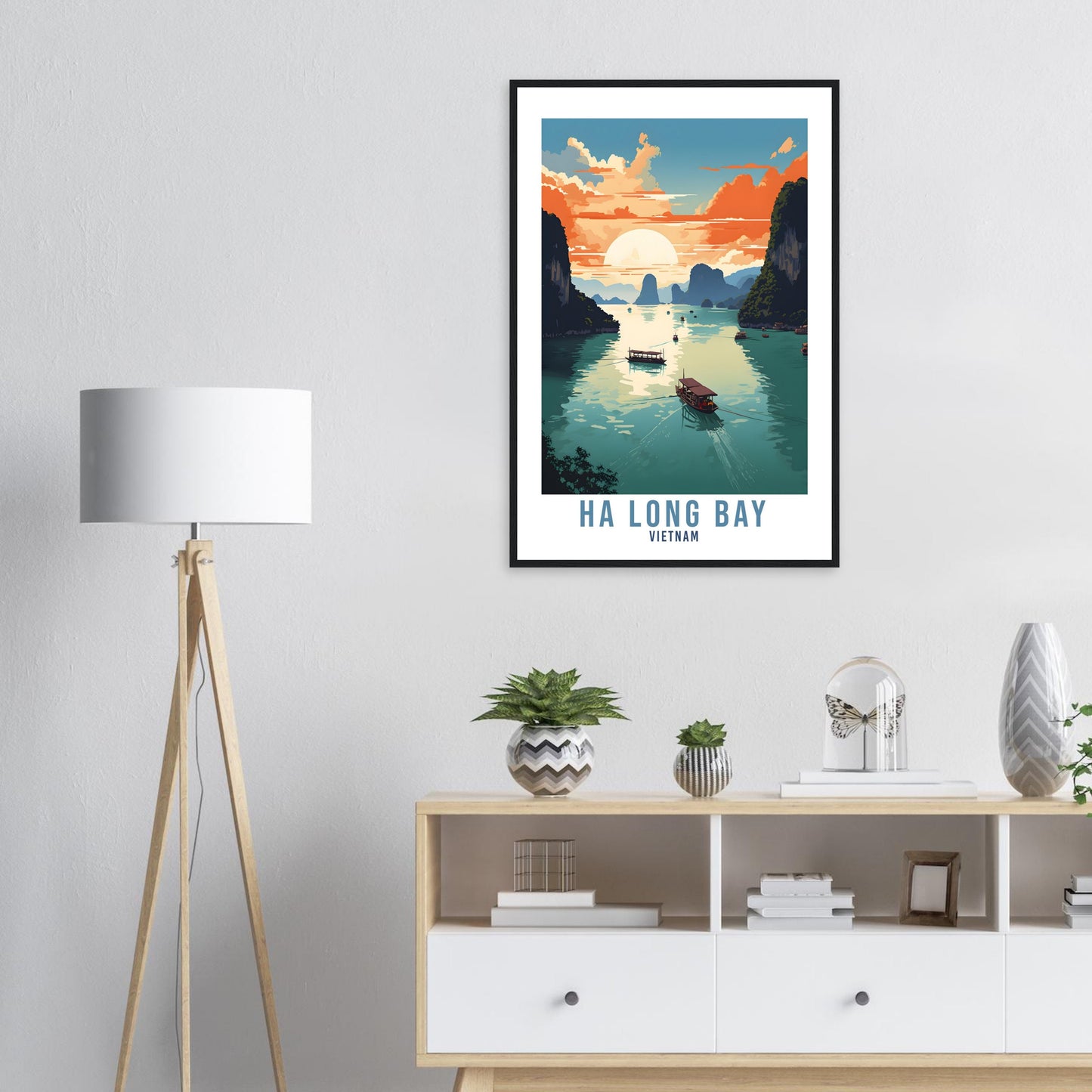 Ha Long Bay Travel Print Wall Art Ha Long Bay Sunset Thailand Gift Holiday Print Art Print Ha Long Bay Travel Poster Ha Long Bay Art Print