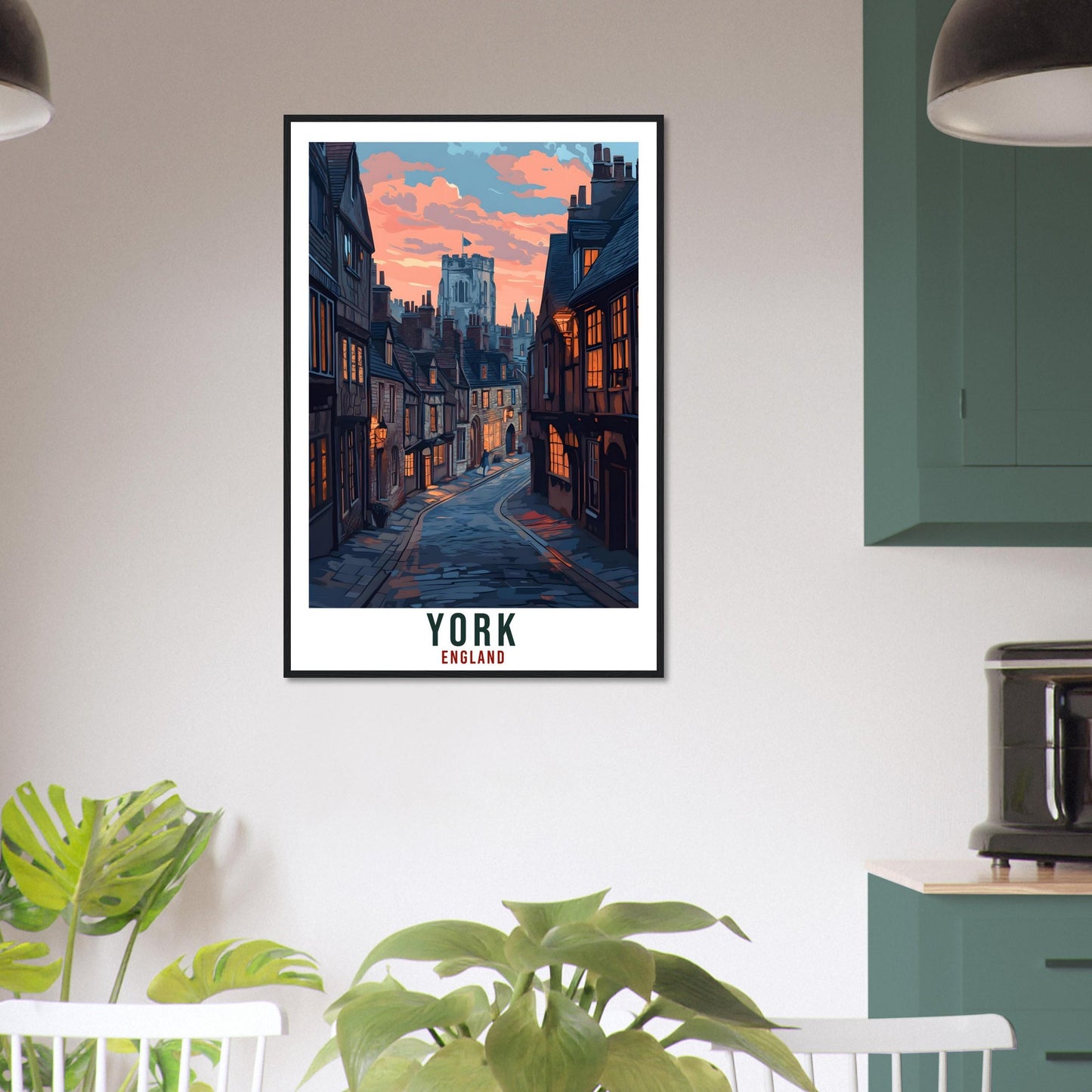 York Travel Print England Home Decor York Wall Art Gift Wall Hanging Art Lover York England Artwork Travel Poster York UK Travel Art