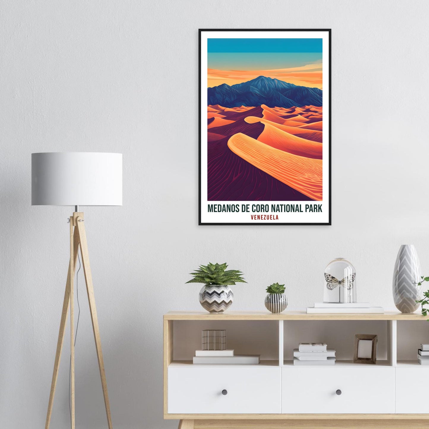 Medanos De Coro National Park Venezuela Travel Print Decor Medanos De Coro Wall Art Wall Hanging Art Lover Venezuelan Artwork Travel Poster