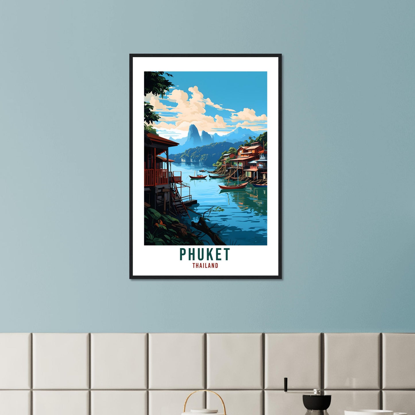 Phuket Travel Print Wall Art Phuket Wall Hanging Thailand Gift Holiday Print Phuket Art Print Phuket Travel Poster Phuket Landscape Print