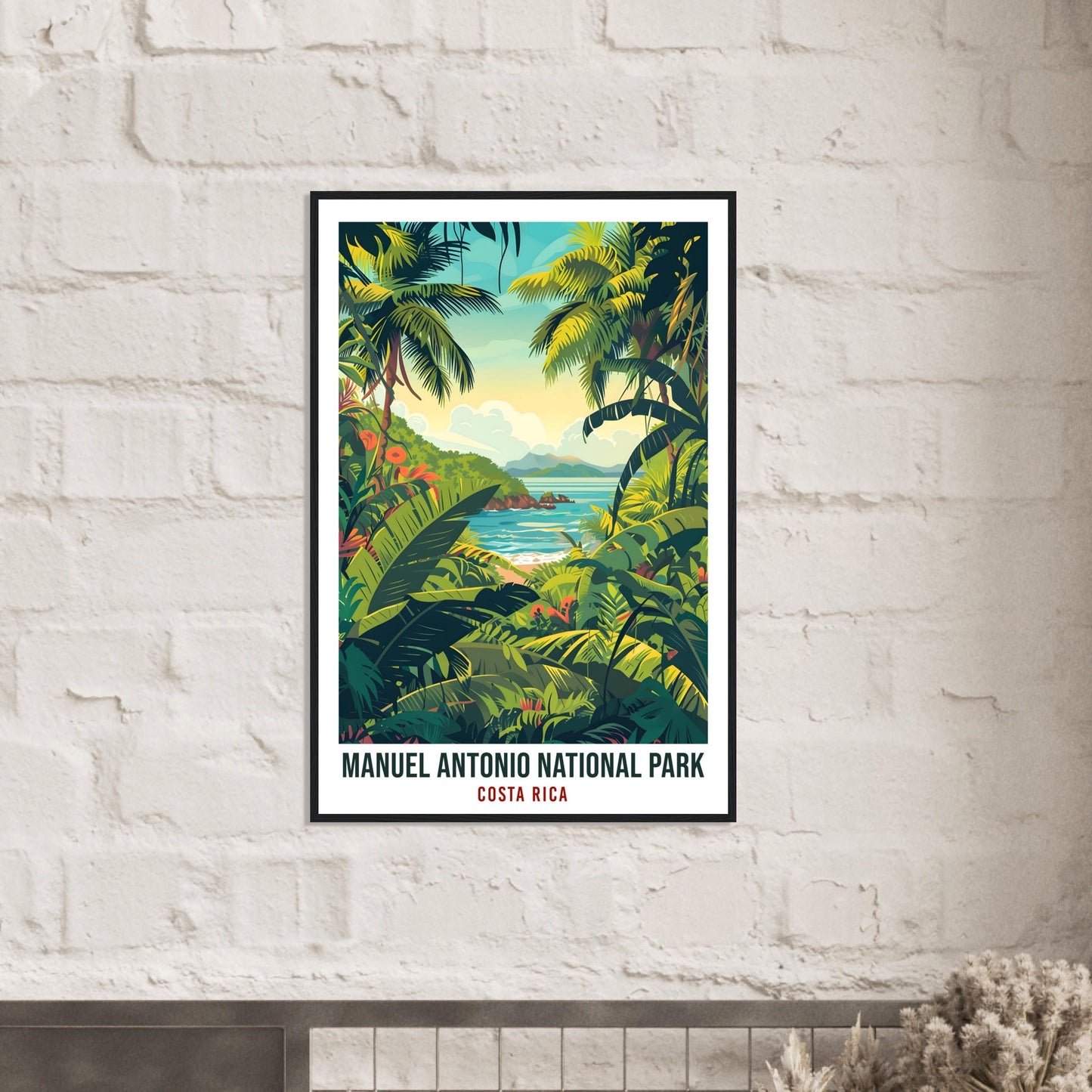 Manuel Antonio National Park Costa Rica Travel Print Wall Art Wall Hanging Manuel Antonio Park Artwork Travel Costa Rica City Travel Poster