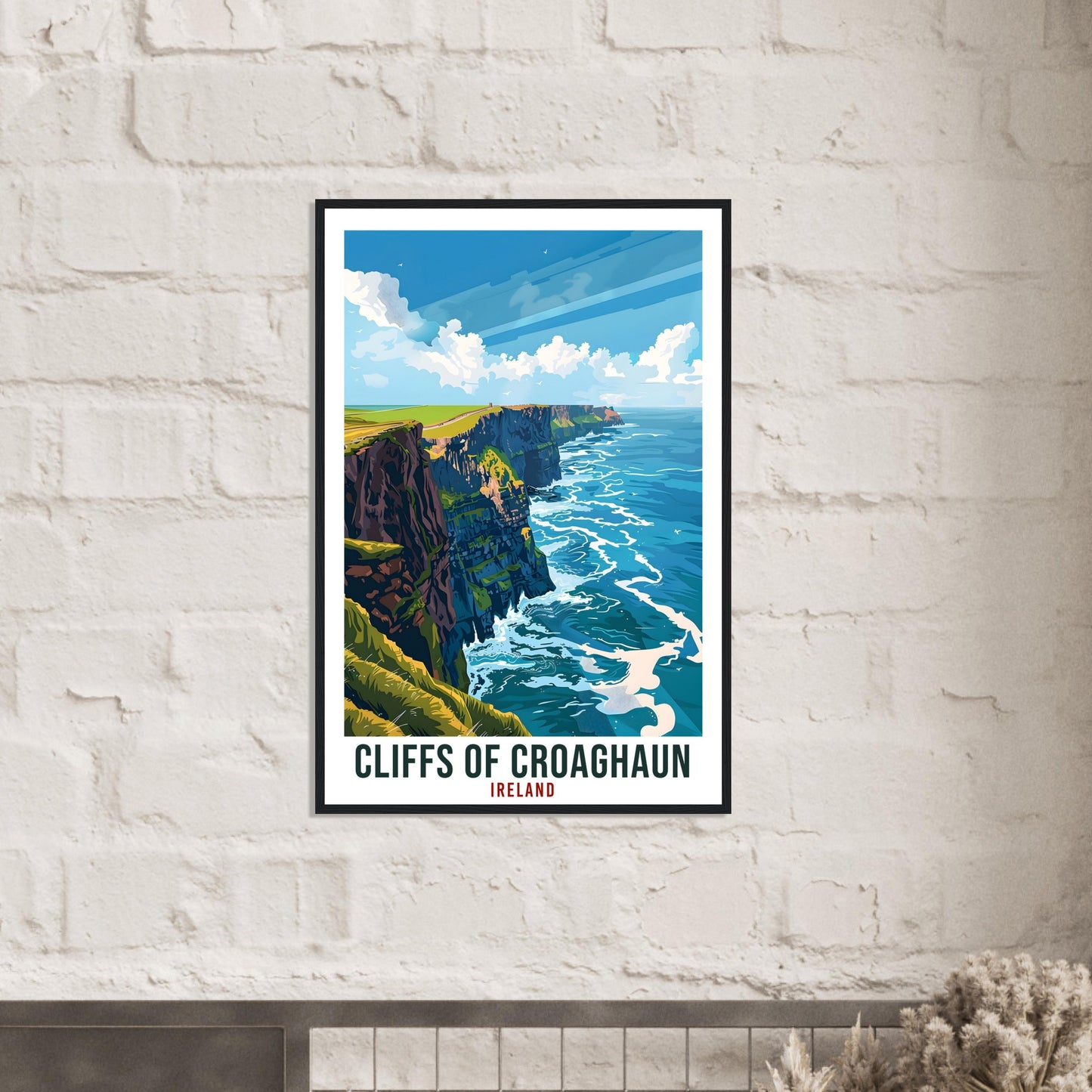 Cliffs Of Croaghaun Travel Print Ireland Wall Art Wall Hanging Achill Island Gift Art Lovers Gift Irish Artwork Gift Ireland Travel Poster