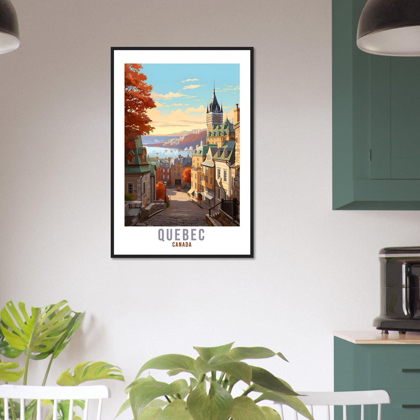 Quebec Travel Print Wall Art Quebec Canada Wall Hanging Home Décor Quebec Gift Art Lovers Canadian Art Lover Gift Quebec Travel Poster