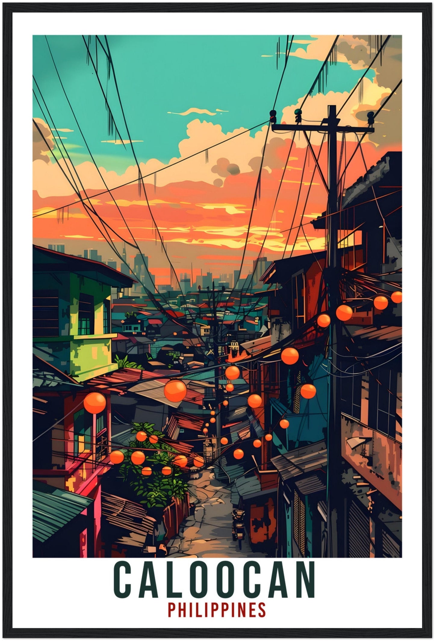 Caloocan Philippines Travel Print Wall Art Wall Hanging Home Décor Caloocan Gift Landmark Artwork Travel Art Philippines Travel Poster