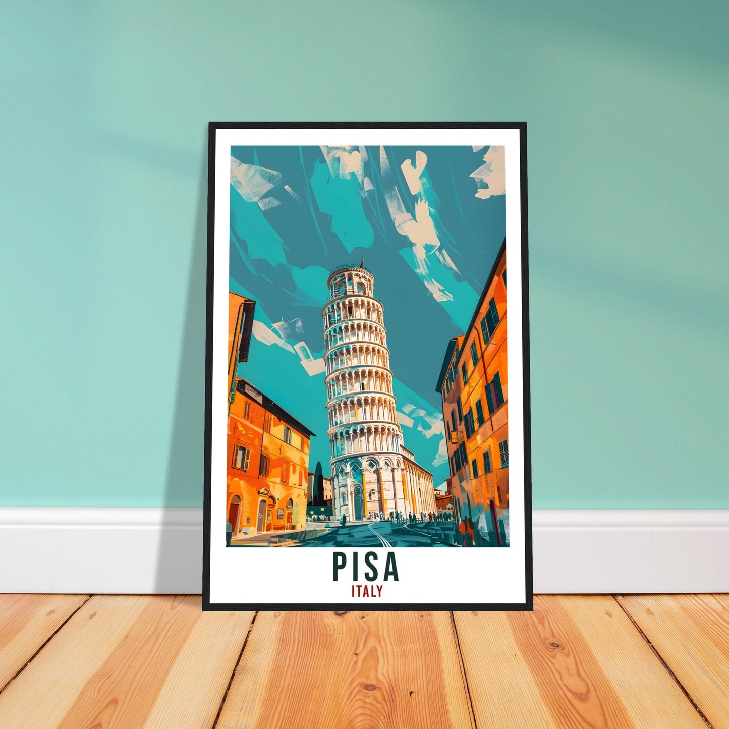 Pisa Travel Print Italy Wall Art Pisa Wall Hanging Home Living Décor Pisa Gift Art Lovers Gift Italy Artwork Gift Italian Travel Poster