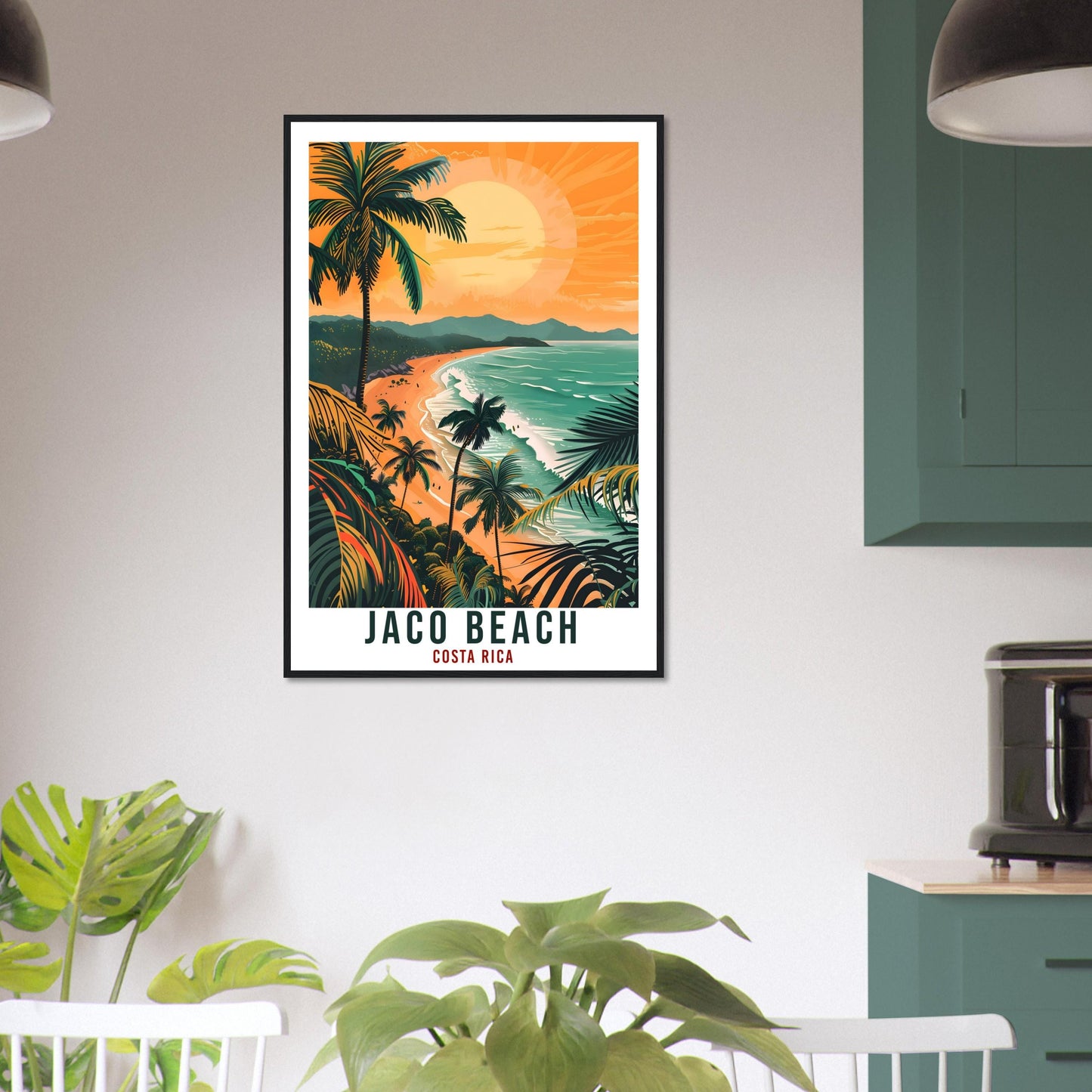 Jaco Beach Costa Rica Travel Print Wall Art Wall Hanging Home Décor Jaco Beach Gift Summer Artwork Travel Art Costa Rica City Travel Poster