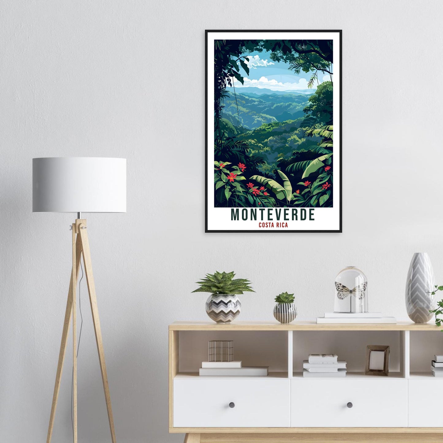 Monteverde Costa Rica Travel Print Wall Art Wall Hanging Home Décor Monteverde Gift Wall Art Travel Artwork Costa Rica City Travel Poster