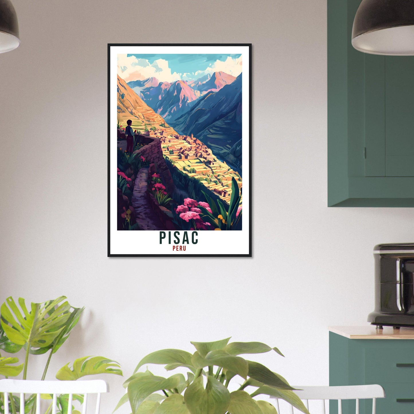Pisac Travel Print Peru Home Decor Pisac Wall Art Gift Wall Hanging Art Lover Pisac Peruvian Artwork Travel Poster Travel Art Travel Gift