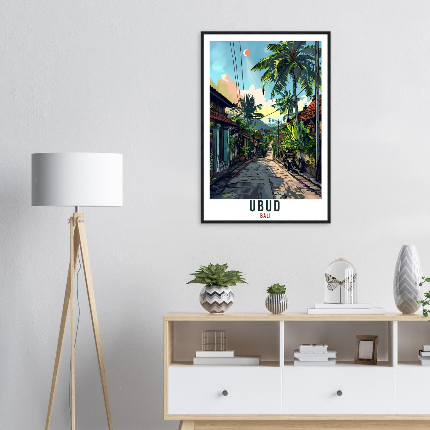 Ubud Bali Travel Print Bali Wall Art Wall Hanging Home Décor Ubud Gift Landmark Artwork Travel Art Lovers Indonesia Ubud Travel Poster