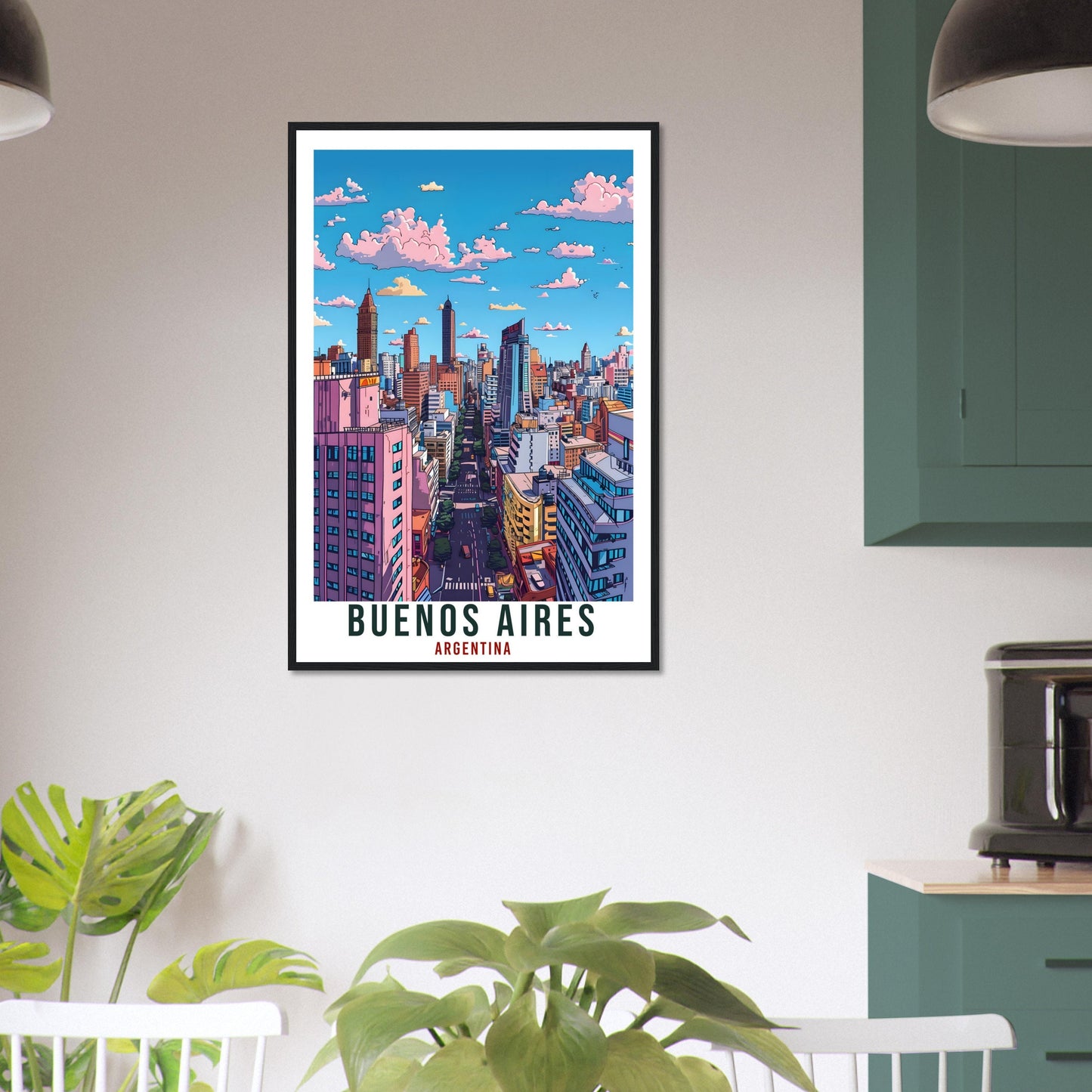 Buenos Aires Argentina Travel Print Wall Art Wall Hanging Home Décor Buenos Aires Gift Landmark Artwork Travel Art Argentina Travel Poster