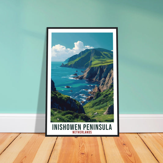 Inishowen Peninsula Travel Print Ireland Home Decoration Wall Art Gift Wall Hanging Art Lover Irish Artwork Ireland Inishowen Travel Poster