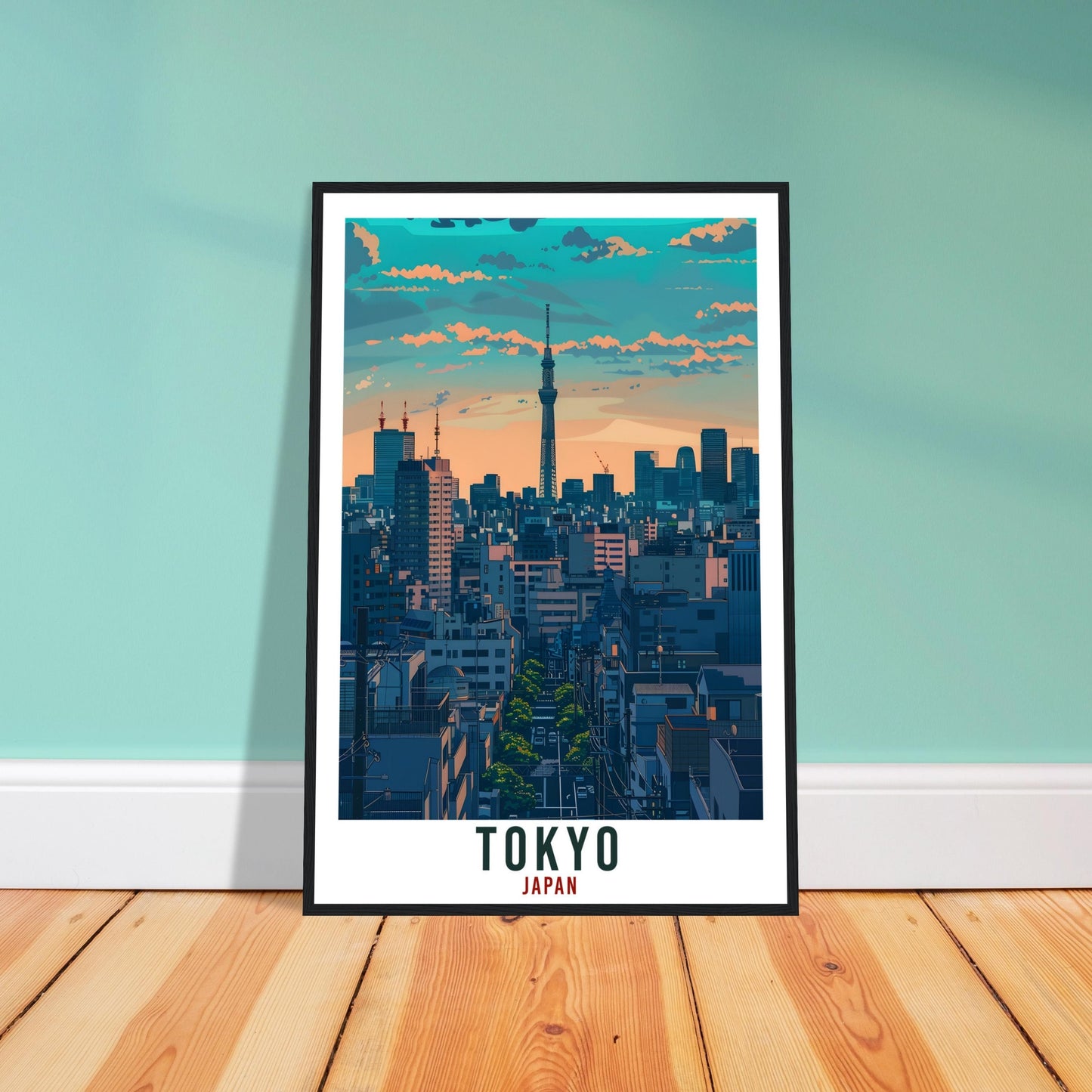 Tokyo Travel Print Japan Home Decoration Tokyo Wall Art Gift Wall Hanging Art Lover Japanese Artwork Japan Tokyo Travel Poster City Print