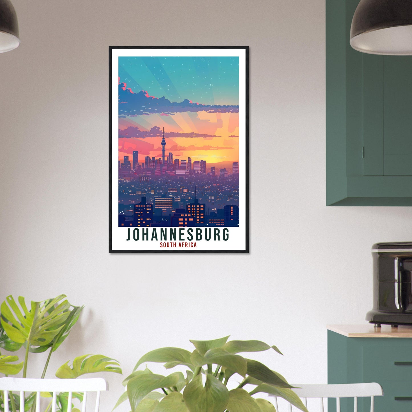 Johannesburg South Africa Travel Poster Wall Art Wall Hanging Home Décor Johannesburg Gift Art Lovers Artwork Gift Print South African Print