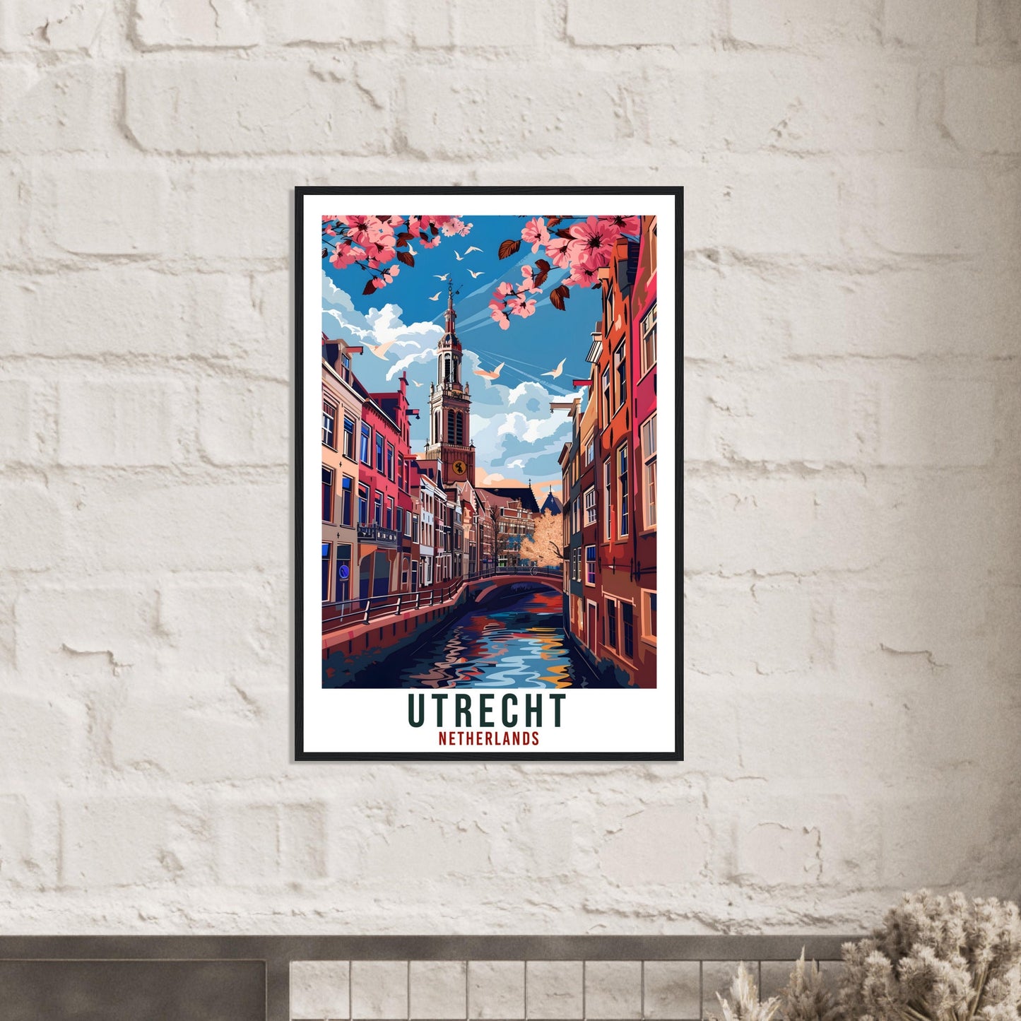 Utrecht Travel Print Holland Wall Art Wall Hanging Home Décor Utrecht Gift Art Lovers Gift Dutch Artwork Gift The Netherlands Travel Poster