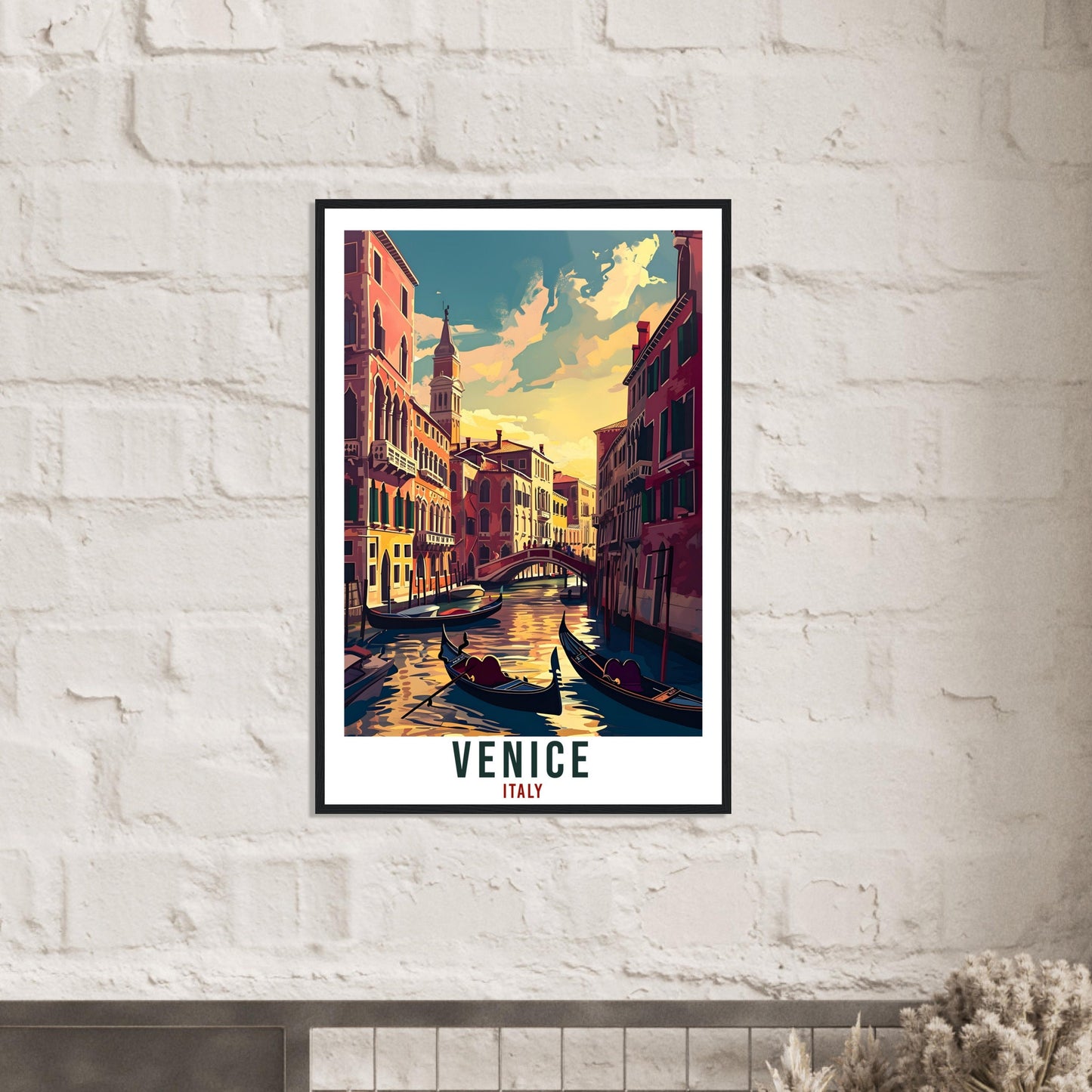 Venice Travel Print Wall Art Venice Italy Wall Hanging Artwork Venice Art Gifts Venice Travel Poster Italy Home Decor Art Lovers Gift