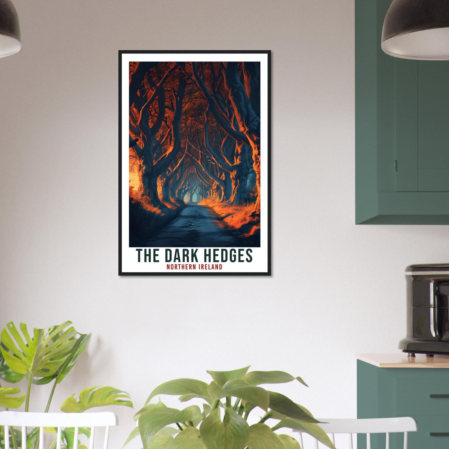 The Dark Hedges Travel Print Northern Ireland Coast Home Decoration Wall Art Gift Wall Hanging Art Lover Irish Artwork Ireland Travel Poster
