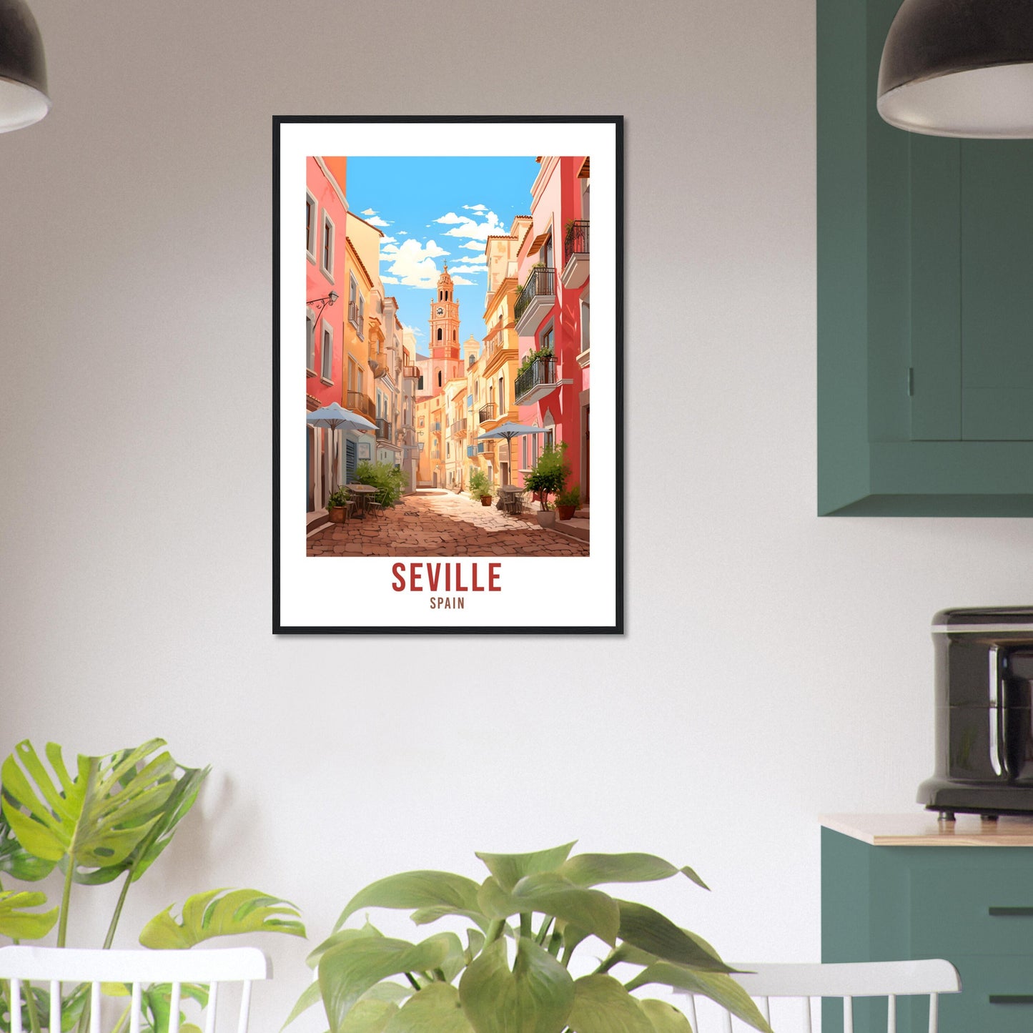 Seville Travel Poster Wall Art Seville Wall Hanging Home Décor Seville Gift Art Lovers Spain Art Lovers Seville Print Spain Wall Art Deco