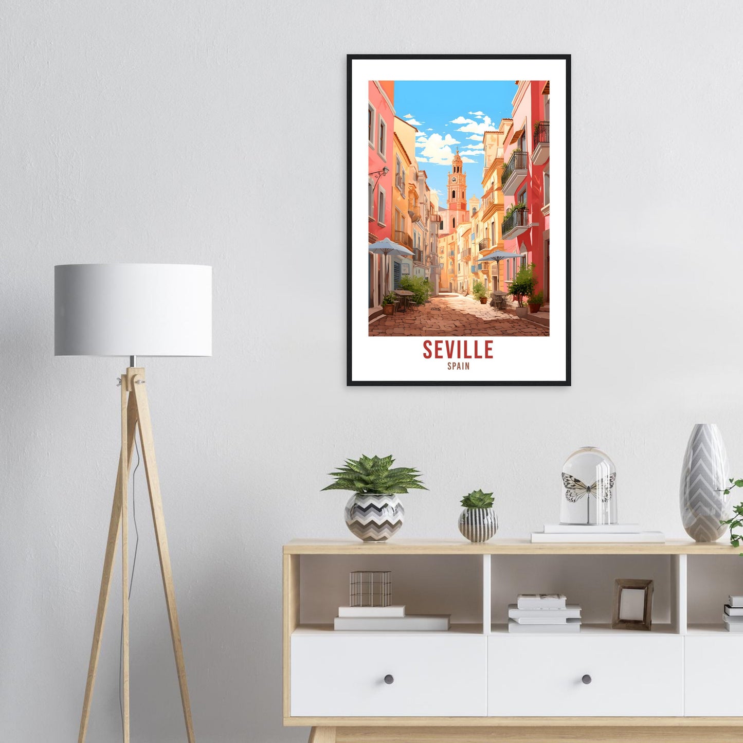 Seville Travel Poster Wall Art Seville Wall Hanging Home Décor Seville Gift Art Lovers Spain Art Lovers Seville Print Spain Wall Art Deco
