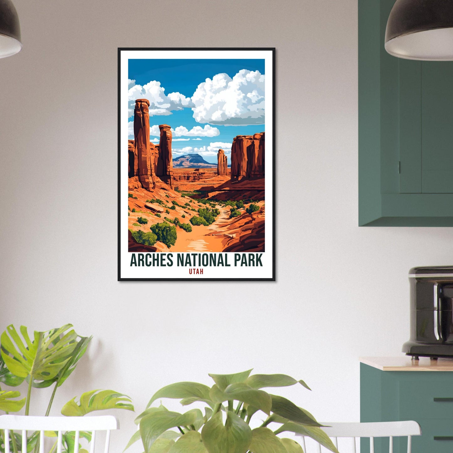 Arches National Park USA Travel Print Wall Art Wall Hanging Home Décor Arches National Park Utah Gift Travel Art USA Artwork Travel Poster