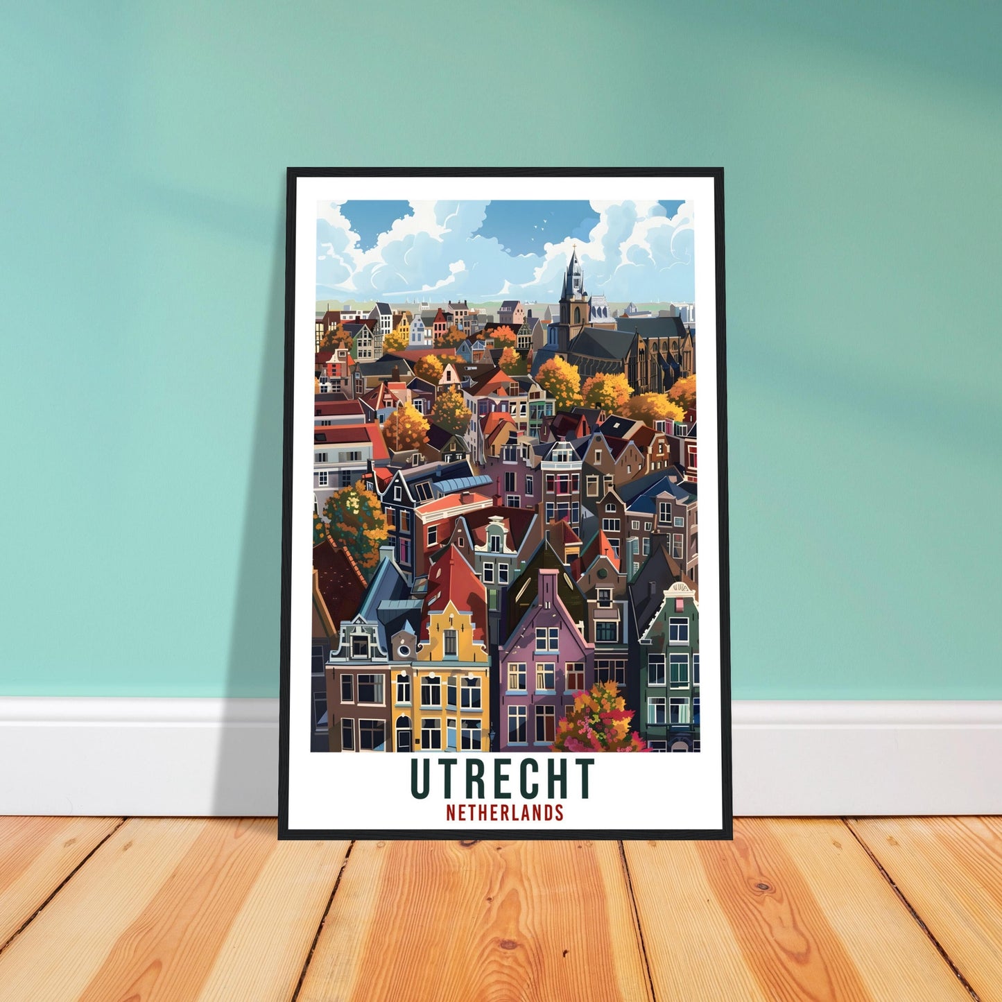 Utrecht Travel Print Holland Wall Art Wall Hanging Home Décor Utrecht Gift Art Lovers Gift Dutch Artwork Gift The Netherlands Travel Poster