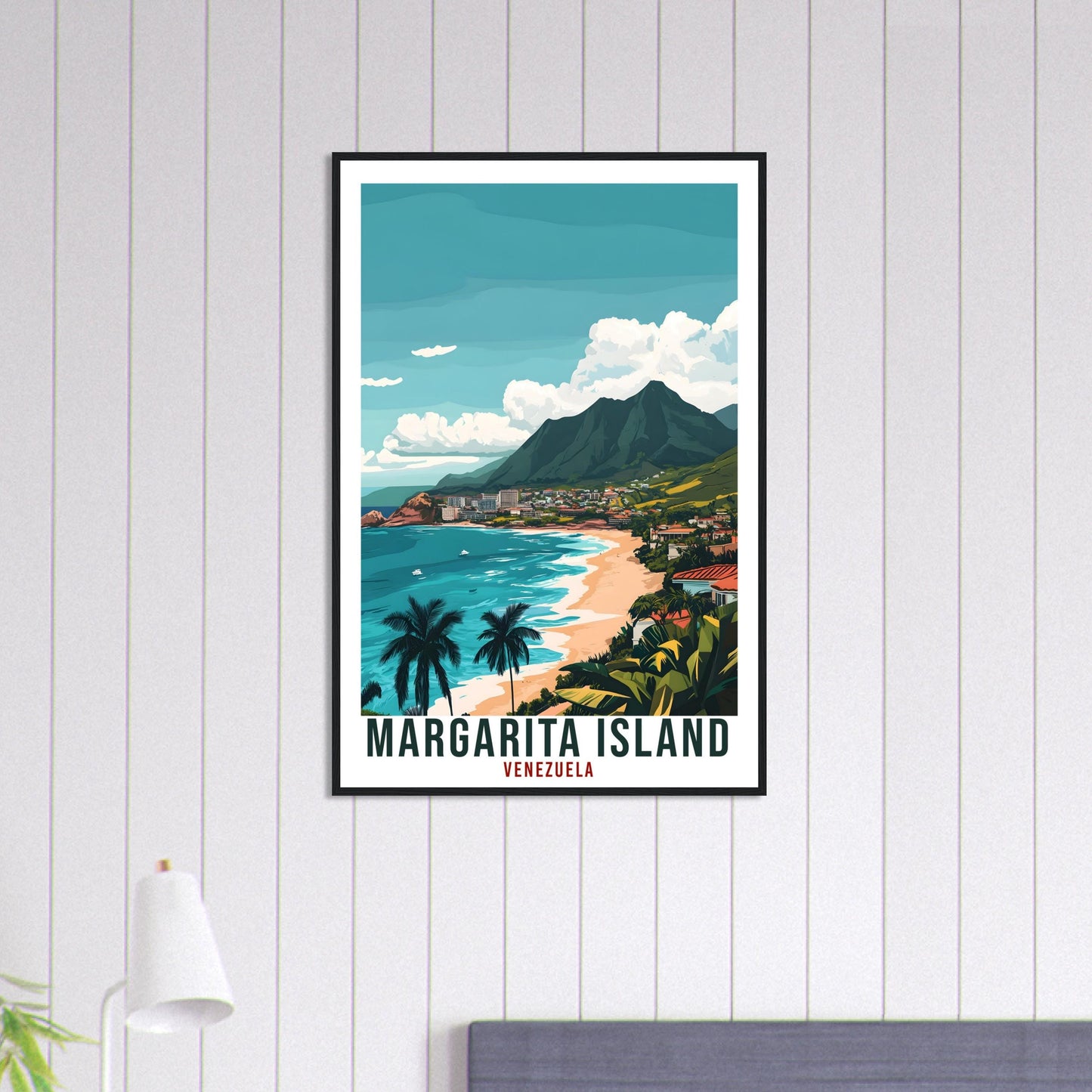 Margarita Island Travel Print Venezuela Decor Margarita Island Wall Art Wall Hanging Art Lover Venezuelan Artwork Travel Poster Travel Art