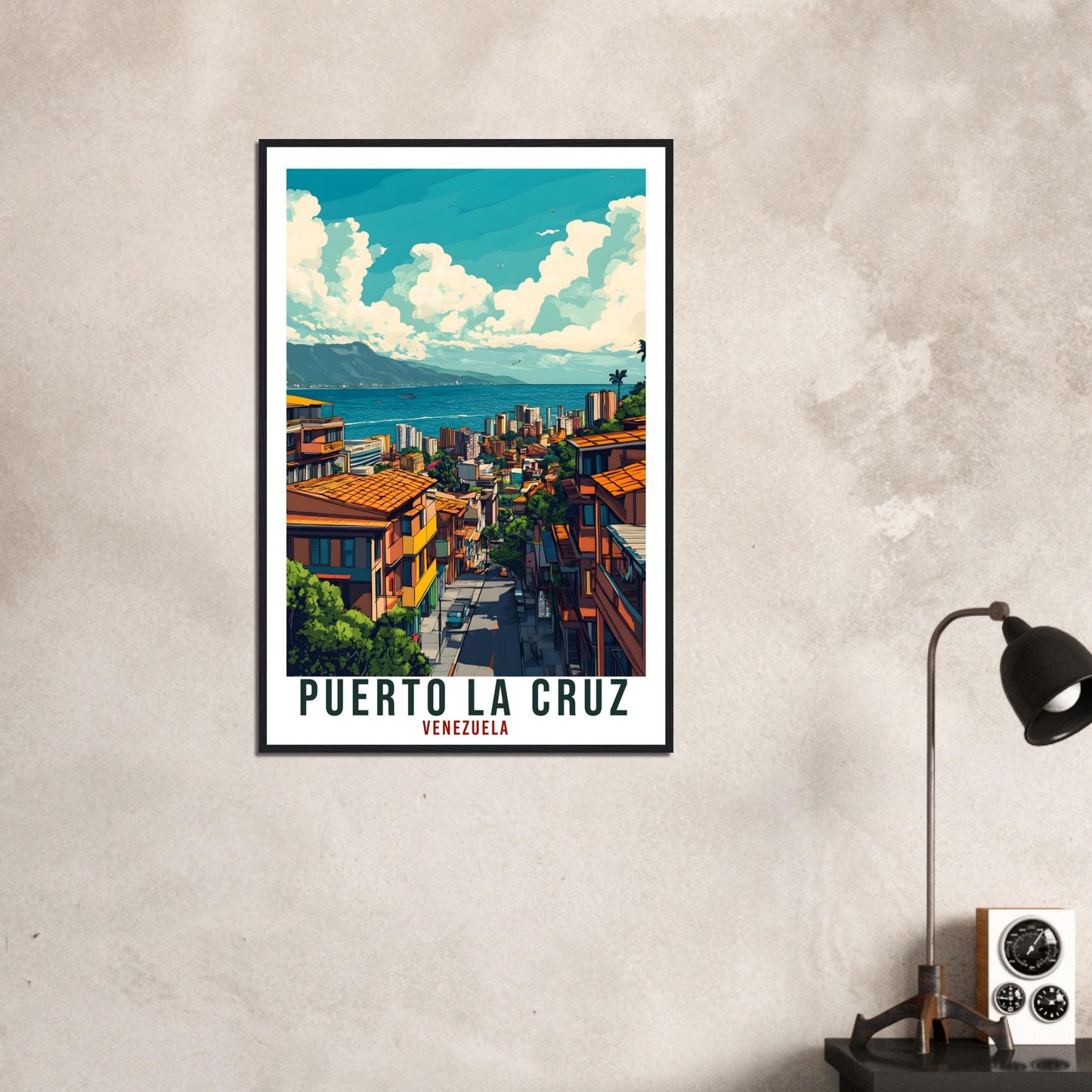 Puerto La Cruz Travel Print Venezuela Decor Wall Art Gift Wall Hanging Art Lover Puerto La Cruz Venezuelan Artwork Travel Poster Travel Art