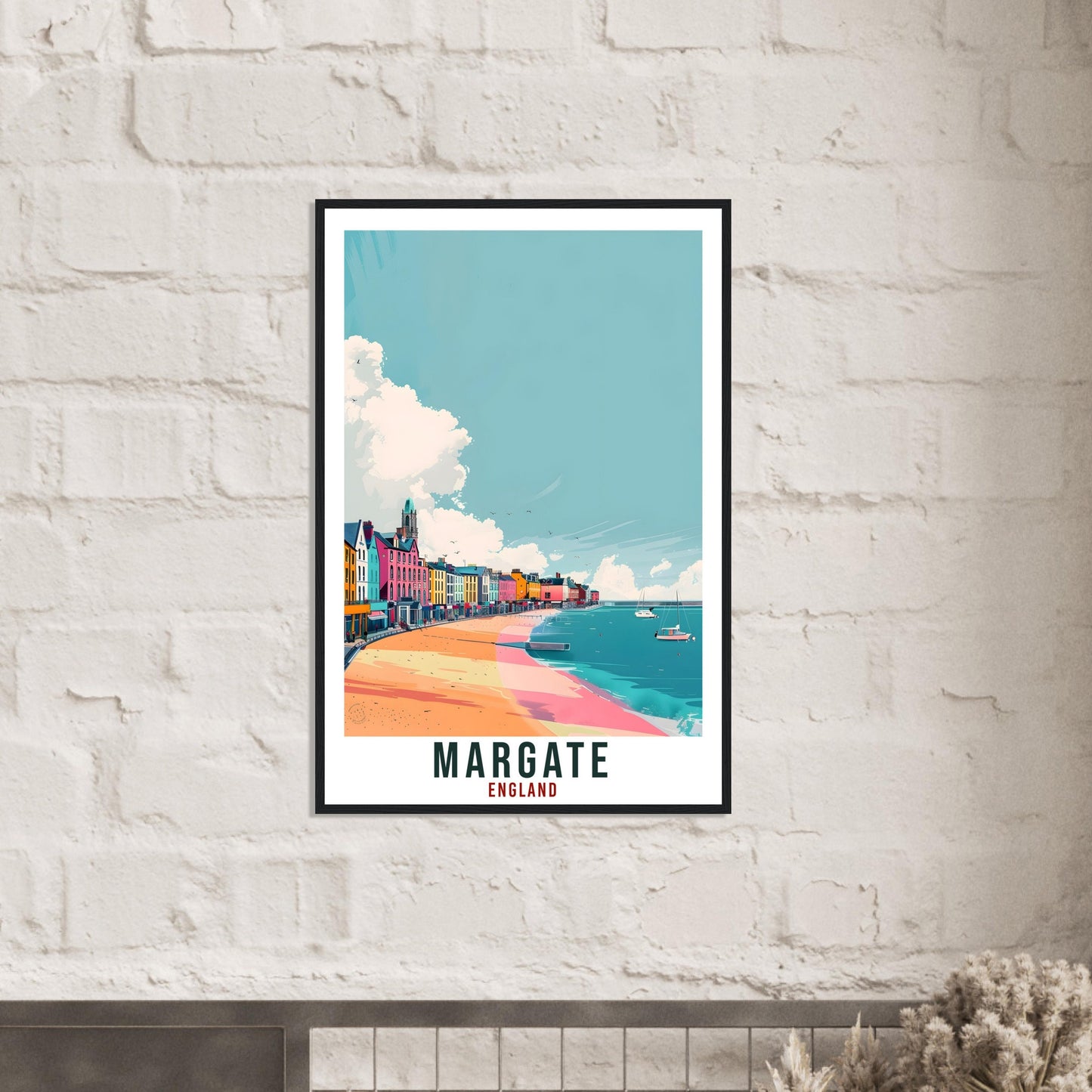 Margate Travel Print Wall Art Wall Hanging Home Living Décor Margate Gift Art Lovers Gift UK Artwork Print Margate England Travel Poster