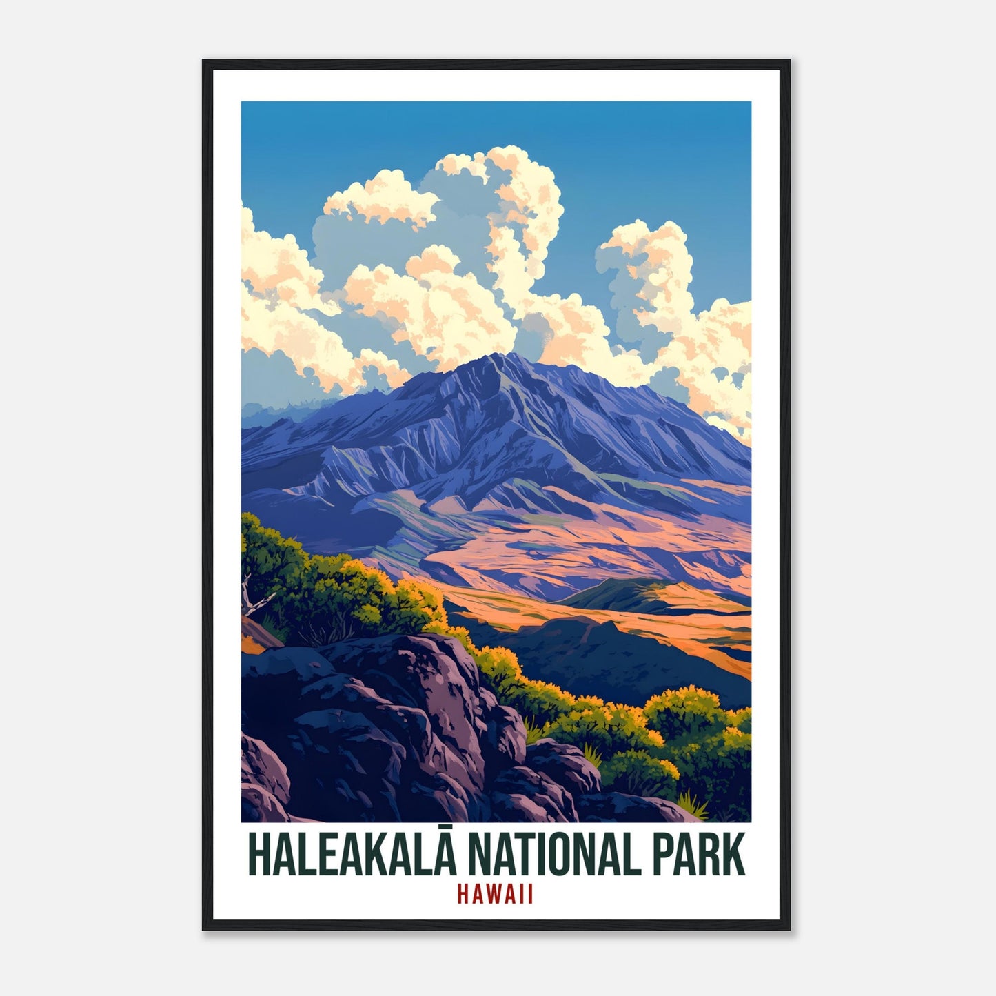 Haleakala National Park Hawaii USA Travel Print Wall Art Wall Hanging Home Décor Haleakala Hawaii Gift Travel Art USA Artwork Travel Poster