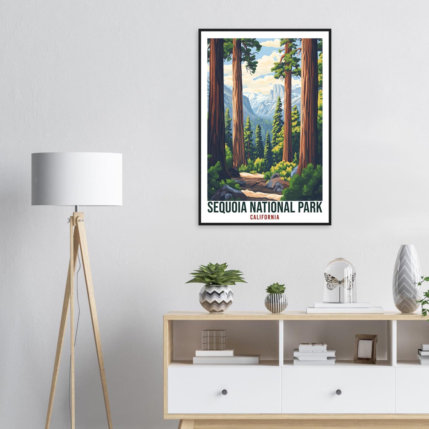 Sequoia National Park California USA Travel Print Wall Art Wall Hanging Home Décor Sequoia Park Gift Travel Art USA Artwork Travel Poster
