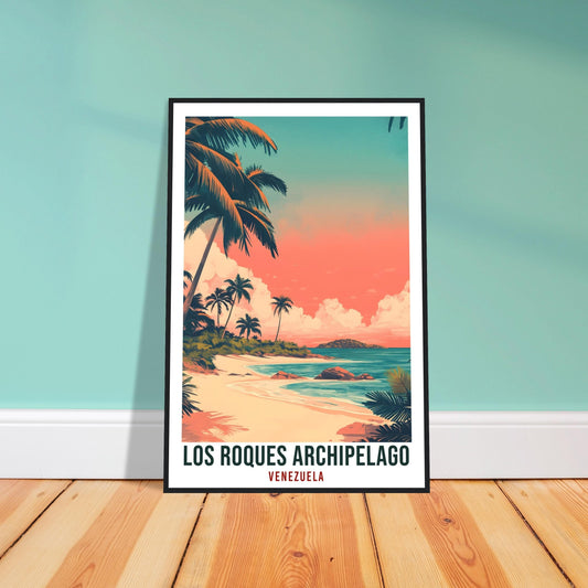 Los Roques Archipelago Travel Print Venezuela Decor Wall Art Wall Hanging Art Lover Los Roques Venezuelan Artwork Travel Poster Travel Art