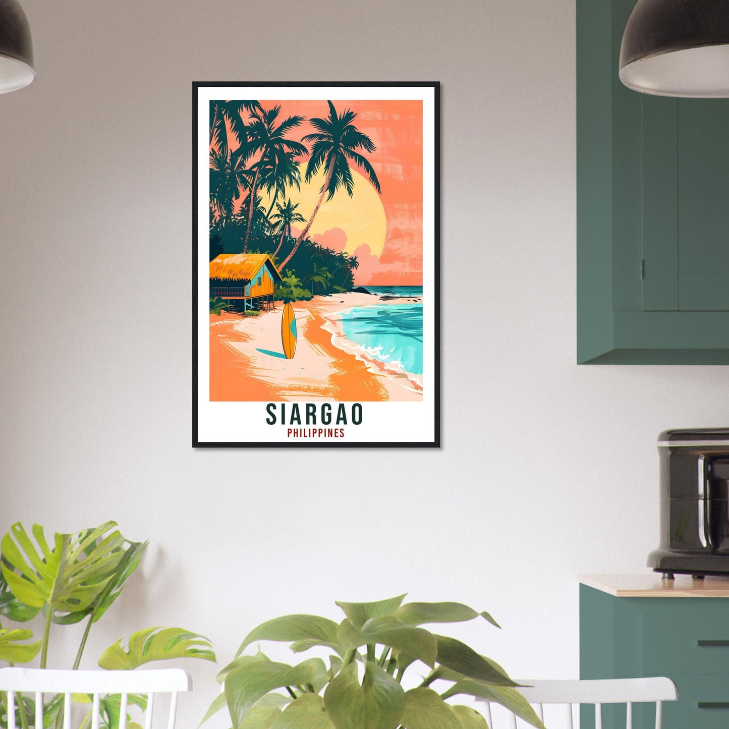 Siargao Philippines Travel Print Beach Wall Art Wall Hanging Home Décor Siargao Gift Landmark Artwork Travel Art Philippines Travel Poster