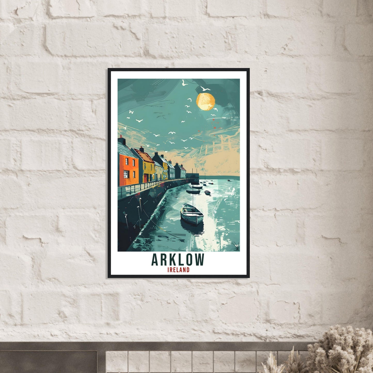 Arklow Travel Print Ireland Wall Art Wall Hanging Home Living Décor Arklow Gift Art Lovers Gift Irish Artwork Gift Ireland Travel Poster