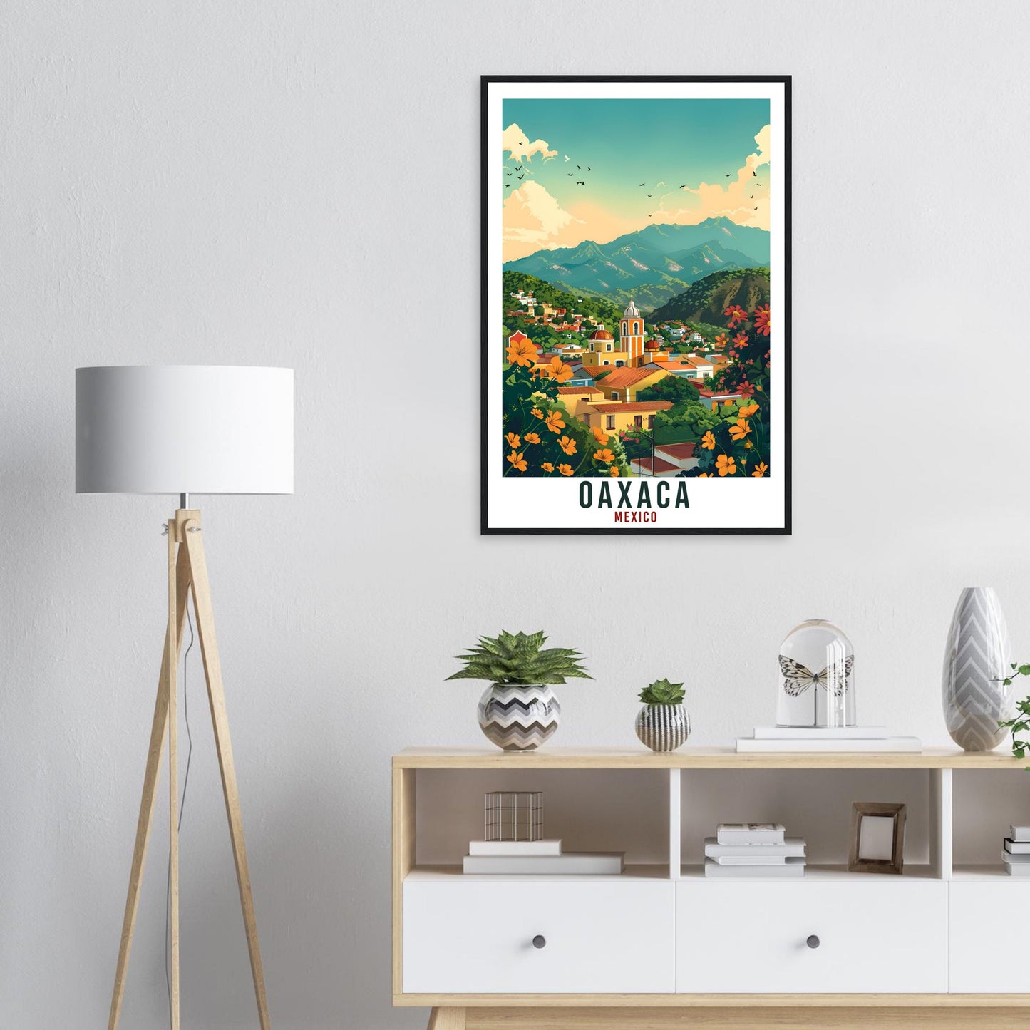 Oaxaca Mexico Travel Print Mexico Wall Art Wall Hanging Home Décor Oaxaca Gift Mexico Landmark Artwork Gift South America Travel Poster