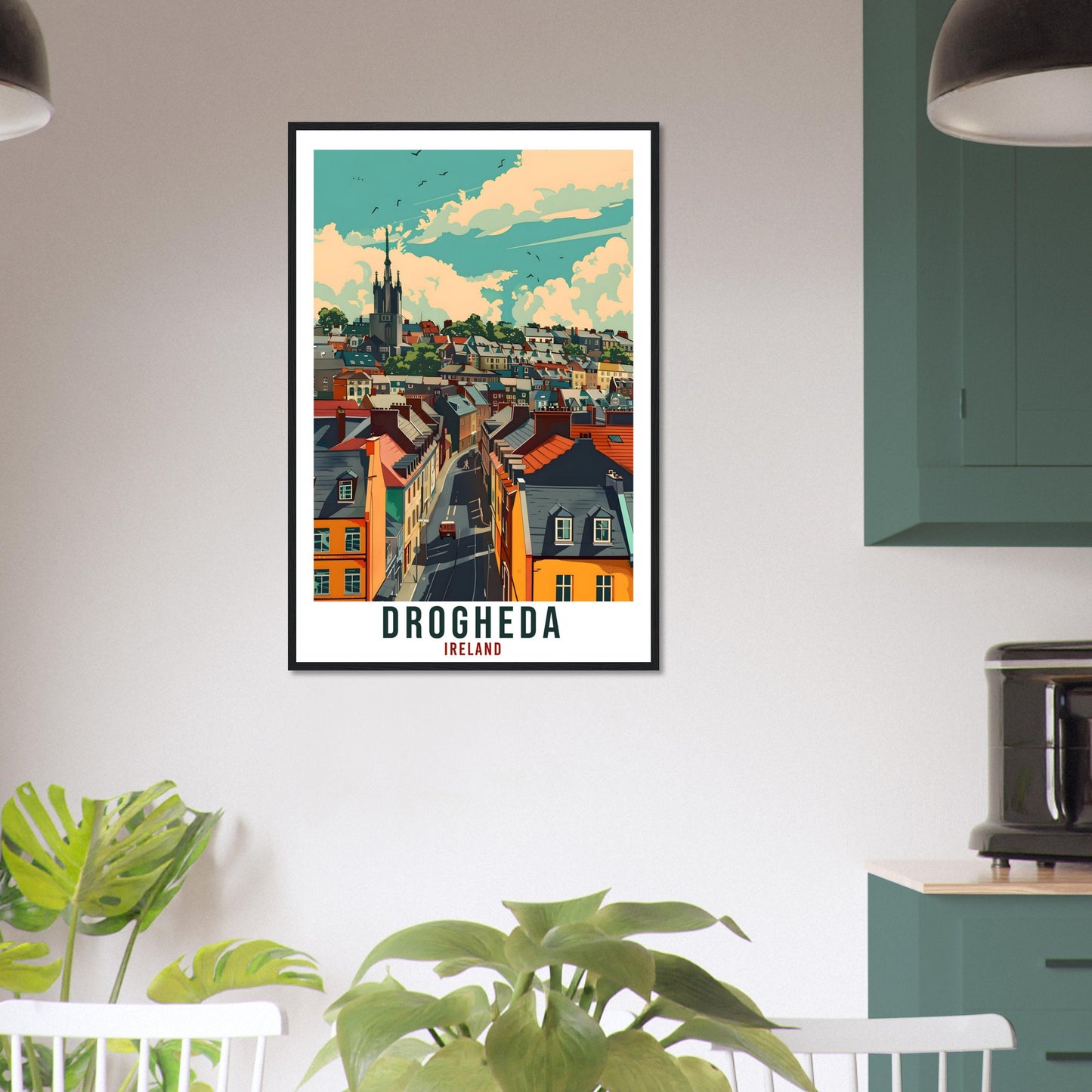 Drogheda Travel Print Ireland Wall Art Wall Hanging Home Décor Drogheda Louth Gift Art Lovers Gift Irish Artwork Gift Ireland Travel Poster