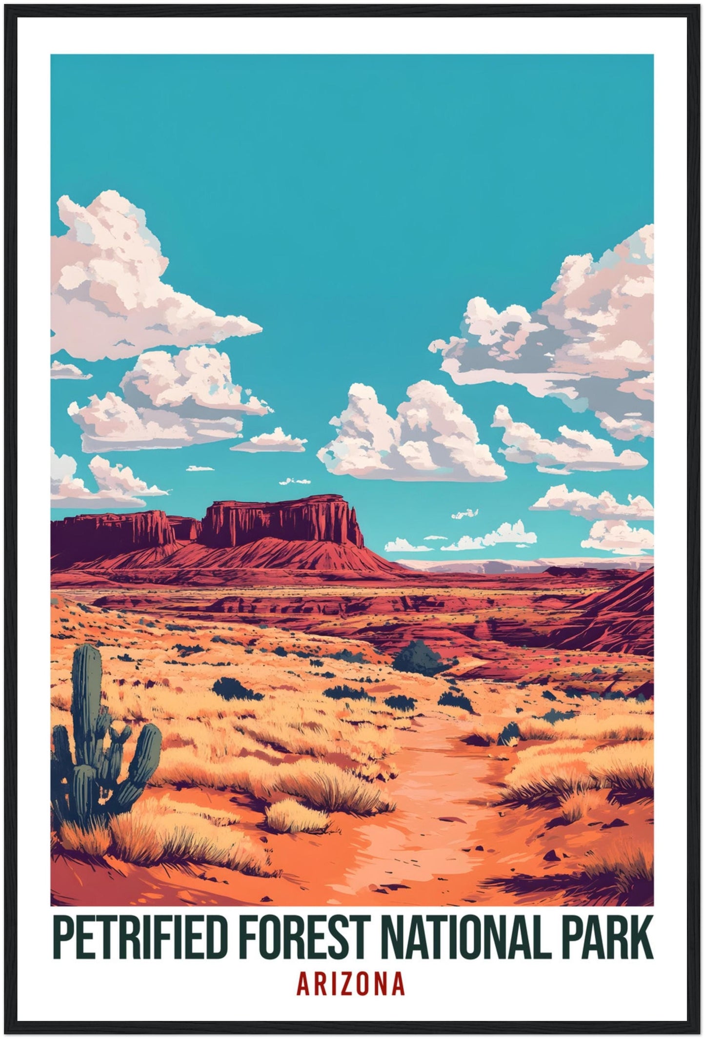 Petrified Forest National Park Arizona USA Travel Print Wall Art Wall Hanging Home Décor Alajuela Gift Travel Art USA Artwork Travel Poster