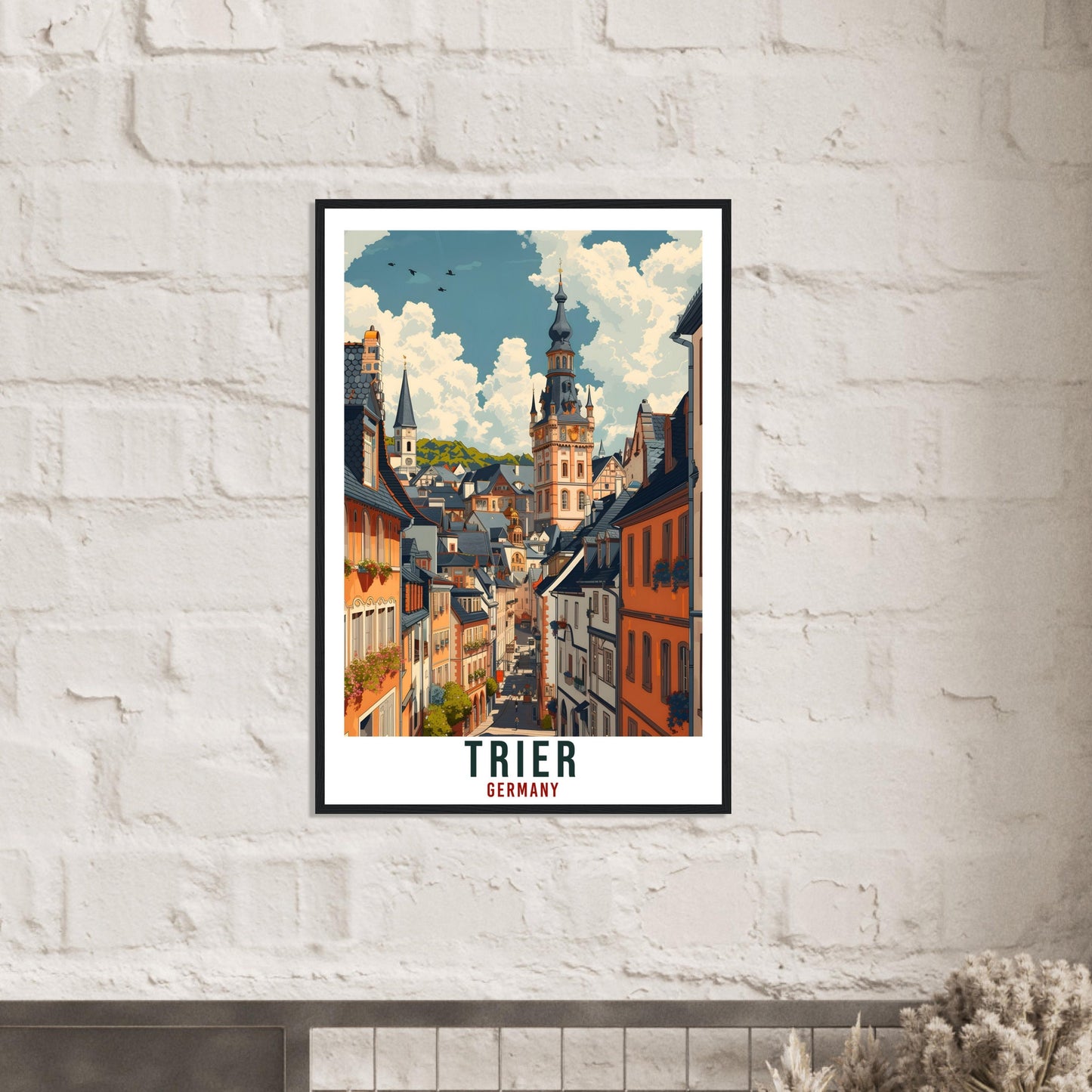 Trier Germany Travel Print Germany Home Decor Trier German City Wall Art Gift Wall Hanging Art Lover Germany Artwork Trier Travel Poster