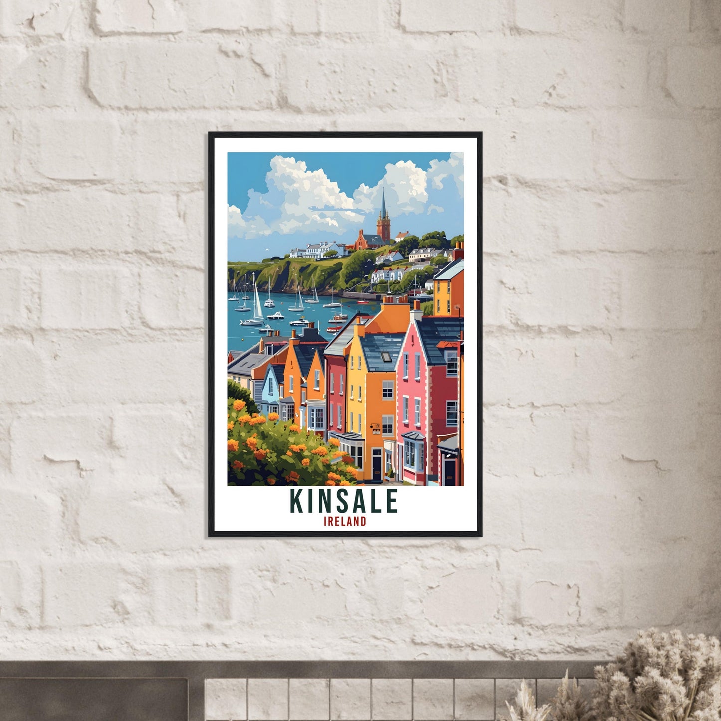 Kinsale Travel Print Ireland Home Decoration Kinsale Wall Art Gift Wall Hanging Art Lover Irish Artwork Ireland Kinsale Travel Poster Gift