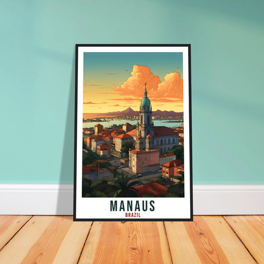 Manaus Travel Print Wall Art Manaus Brazil Wall Hanging Artwork Manaus Art Gifts Manaus Travel Poster Brazil Home Decor Art Lovers Gift