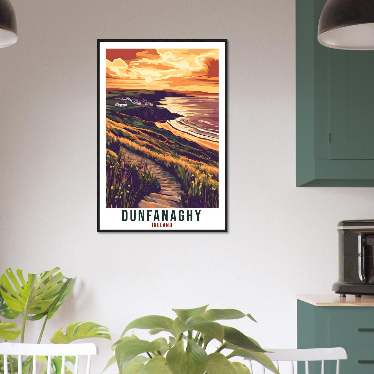 Dunfanaghy Travel Print Ireland Home Decor Donegal Wall Art Gift Wall Hanging Art Lover Dunfanaghy Irish Artwork Travel Poster Ireland Art