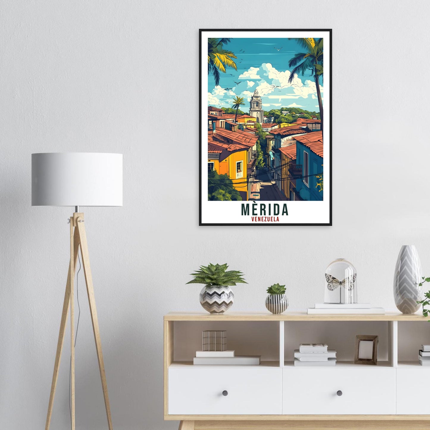 Mèrida Travel Print Venezuela Home Decor Mèrida Wall Art Gift Wall Hanging Art Lover Mèrida Venezuelan Artwork Travel Poster Travel Art