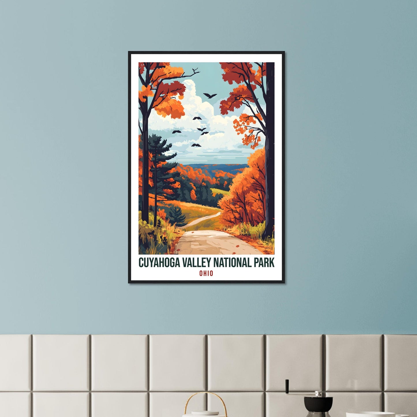 Cuyahoga Valley National Park Ohio USA Travel Print Wall Art Wall Hanging Décor Cuyahoga Valley Gift Travel Art USA Artwork Travel Poster